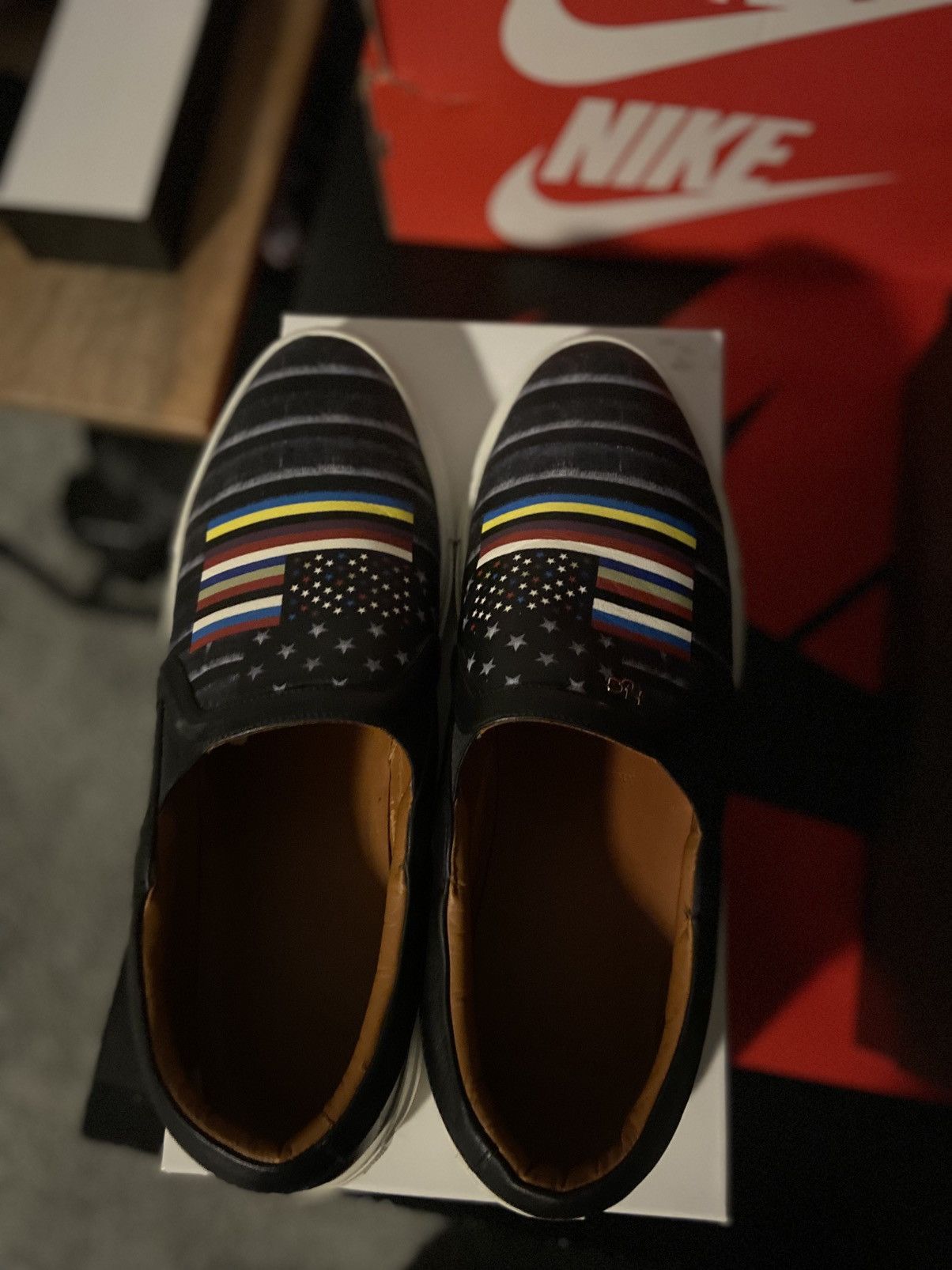 Givenchy Givenchy Flag Print Slip-On Sneakers Size US 11 / EU 44 - 8 Thumbnail