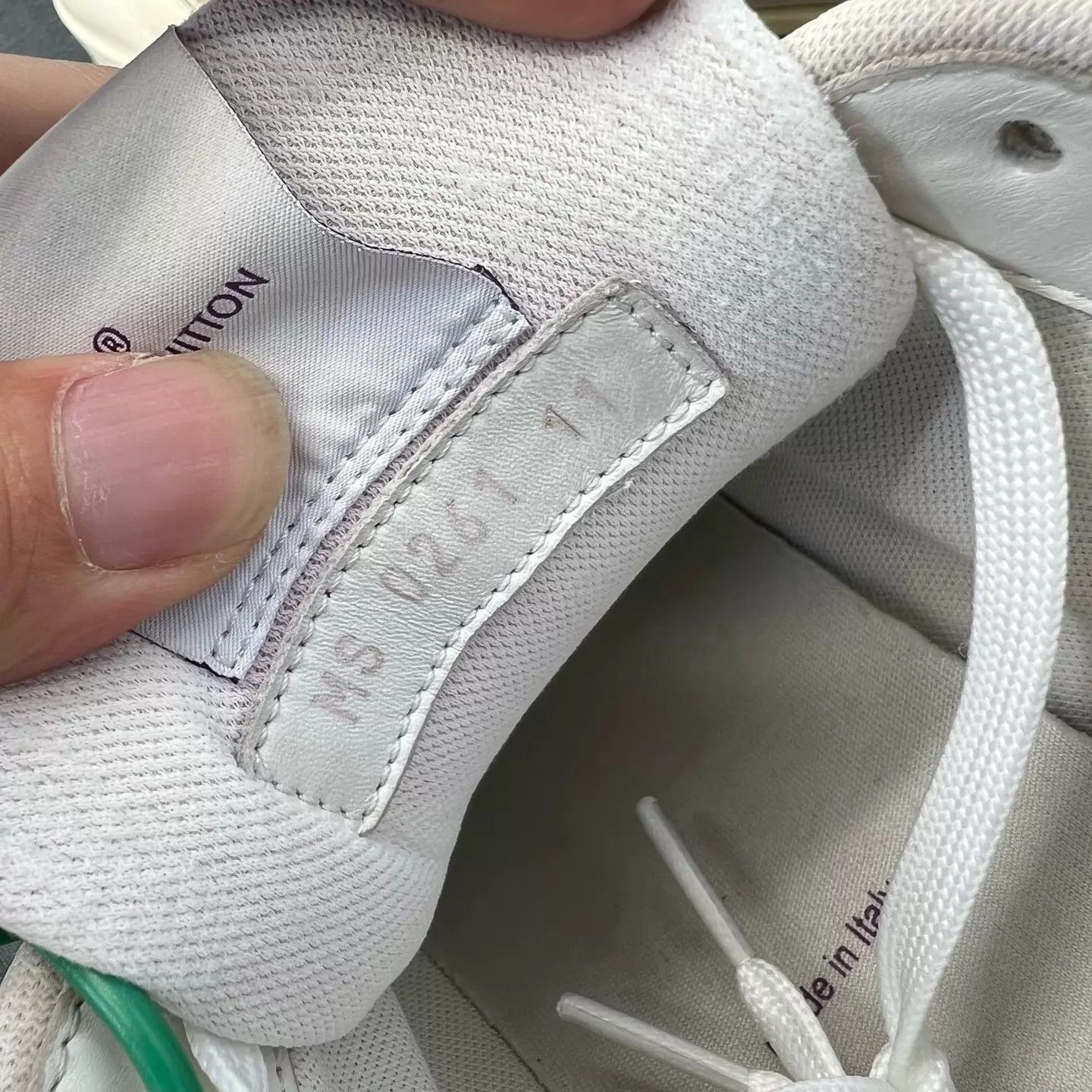 Louis Vuitton LV Trainer White Purple Velcro 45 Size US 12 / EU 45 - 8 Thumbnail