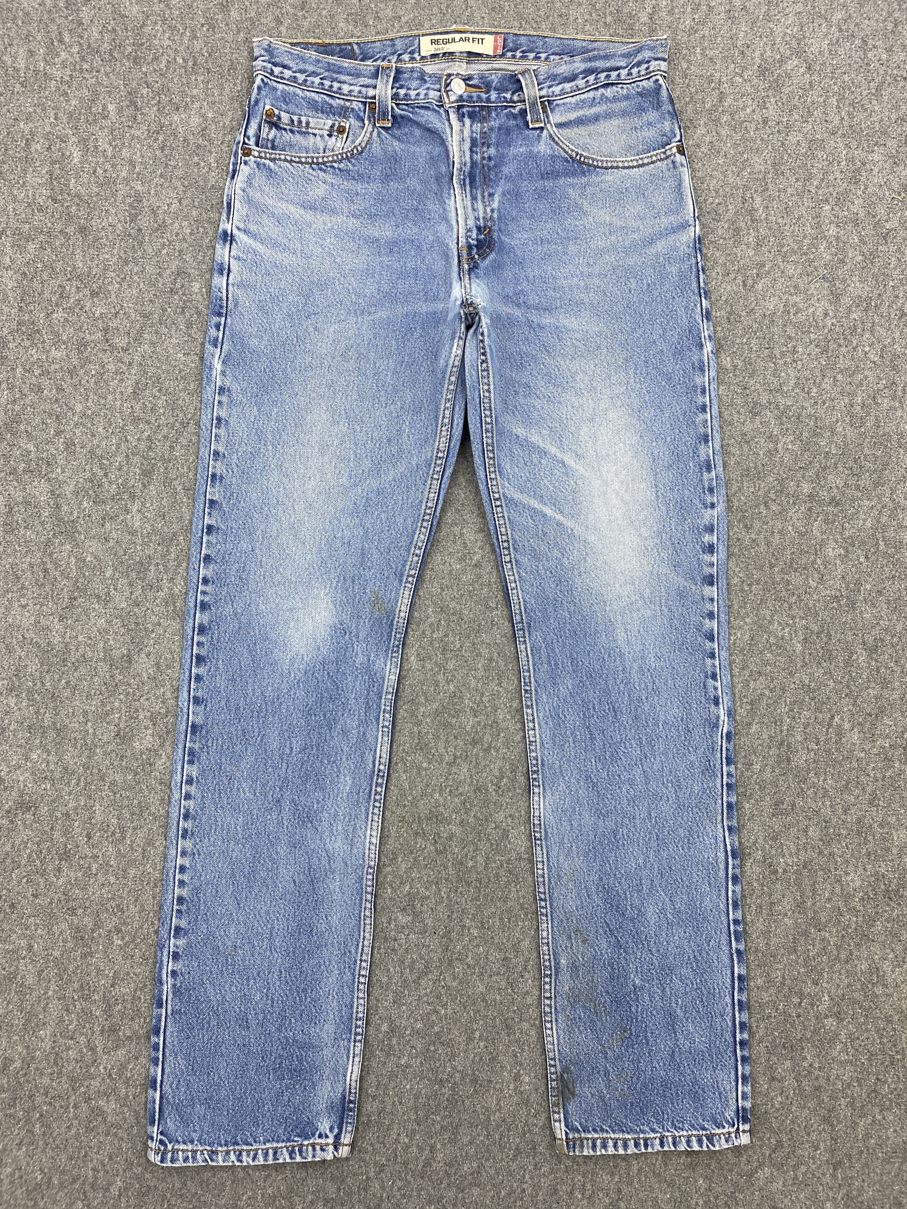 Levi's × Vintage Vintage Levis 505 Lightwash Faded Blue Denim DP2703 Size US 34 / EU 50 - 1 Thumbnail
