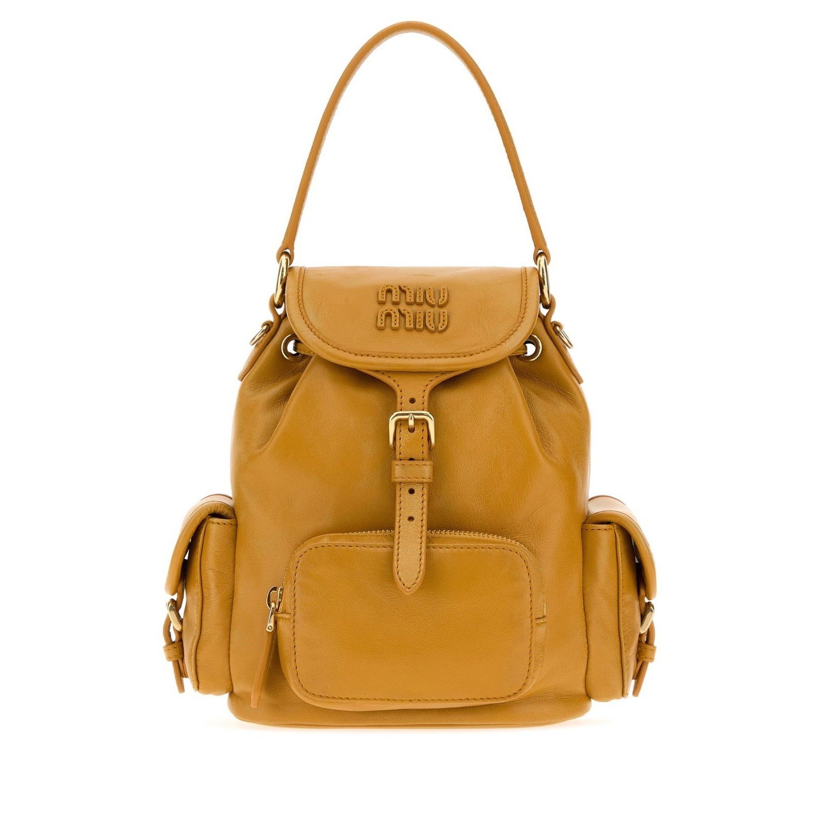 Miu Miu MIU MIU Whiskey Leather Backpack New & Authentic Size ONE SIZE - 1 Thumbnail