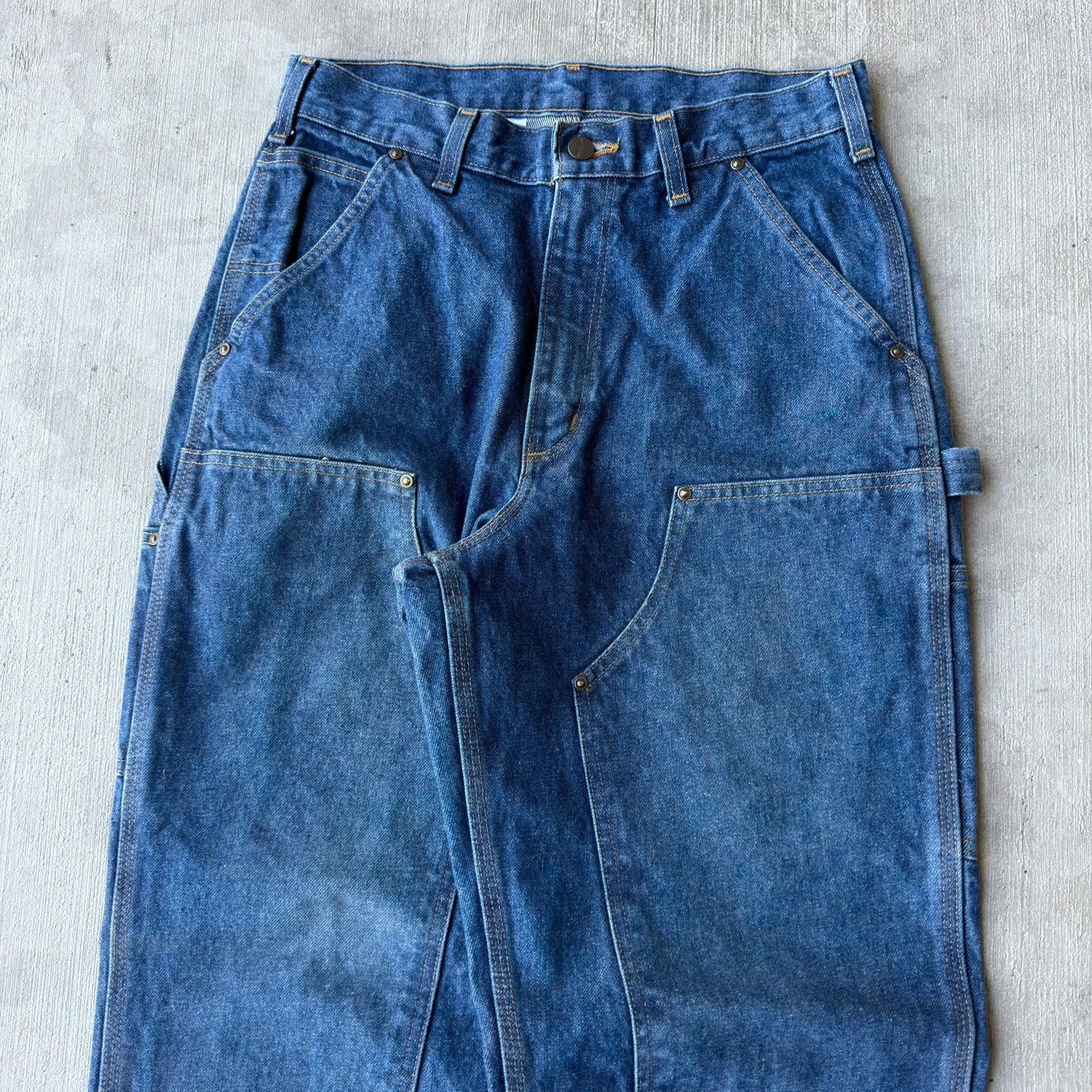 Carhartt × Vintage Carhartt denim blue jean double knee work carpenter pants Size US 30 / EU 46 - 2 Thumbnail