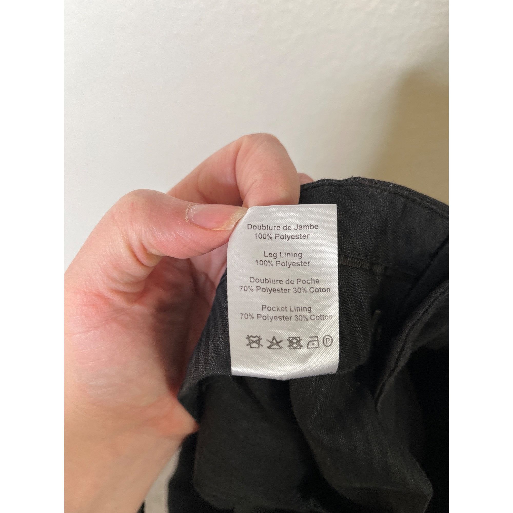 Louis Vuitton Louis Vuitton Uniforms Charcoal Black Virgin Wool Cigaret Tr Size US 33 - 9 Thumbnail