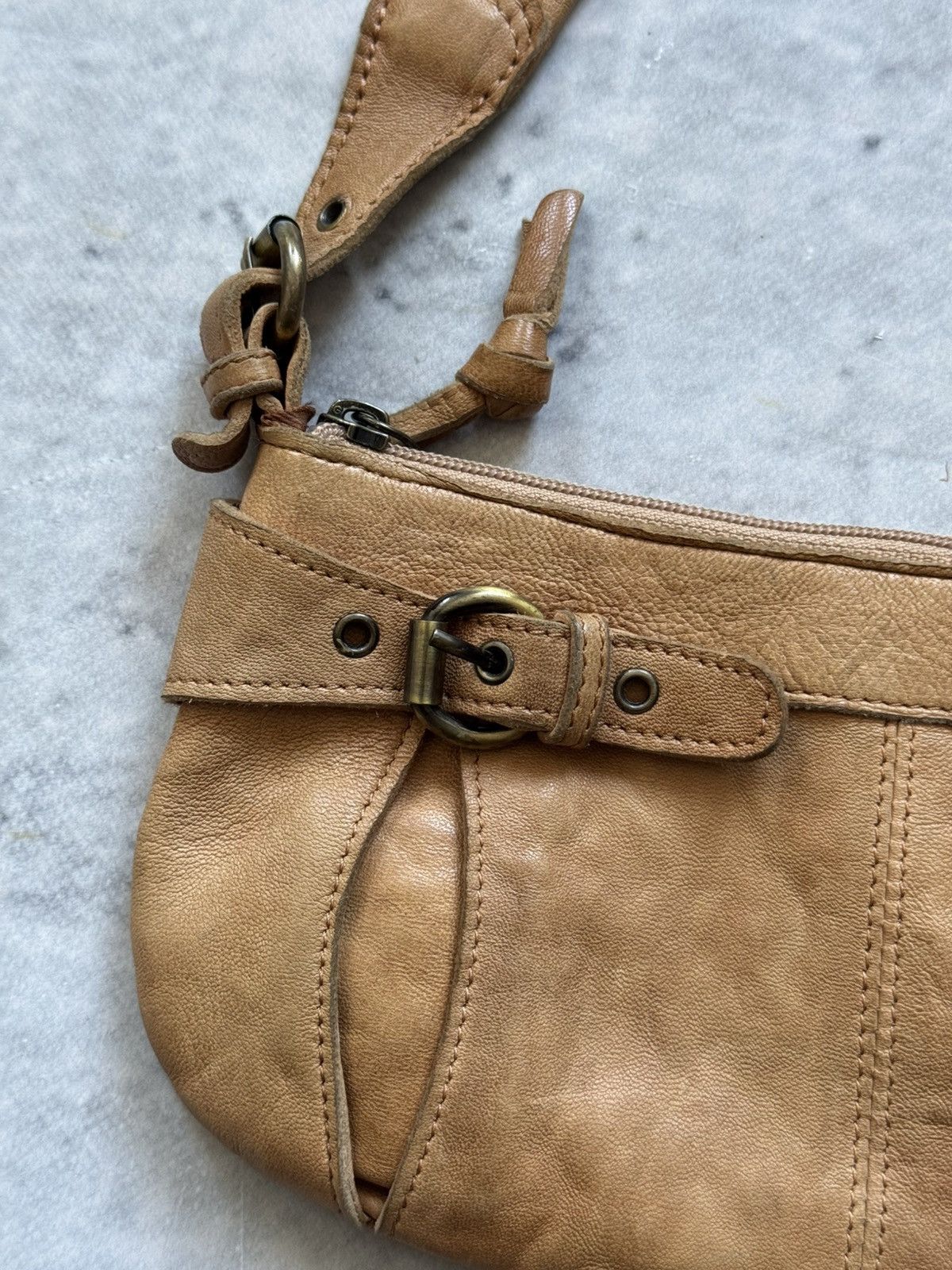 Genuine Leather Vintage brown 100% leather bag wmns Size ONE SIZE - 5 Thumbnail