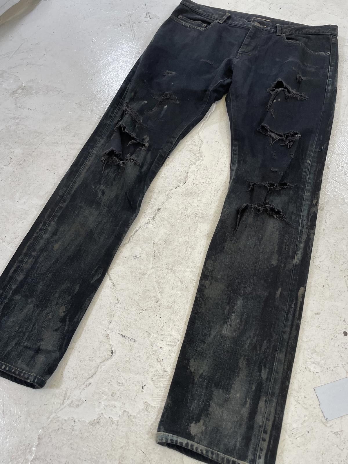 Saint Laurent Paris 2014 Saint Laurent Oil Spill denim Size US 34 / EU 50 - 3 Thumbnail