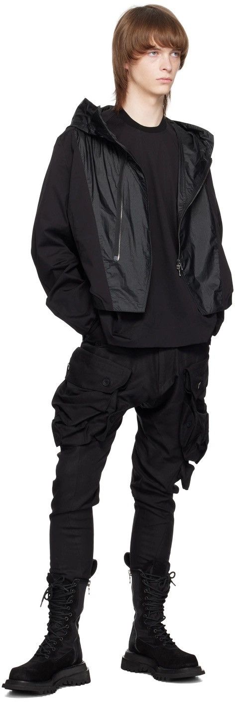 Julius Julius Paneled Black Hoodie Size US L / EU 52-54 / 3 - 4 Thumbnail