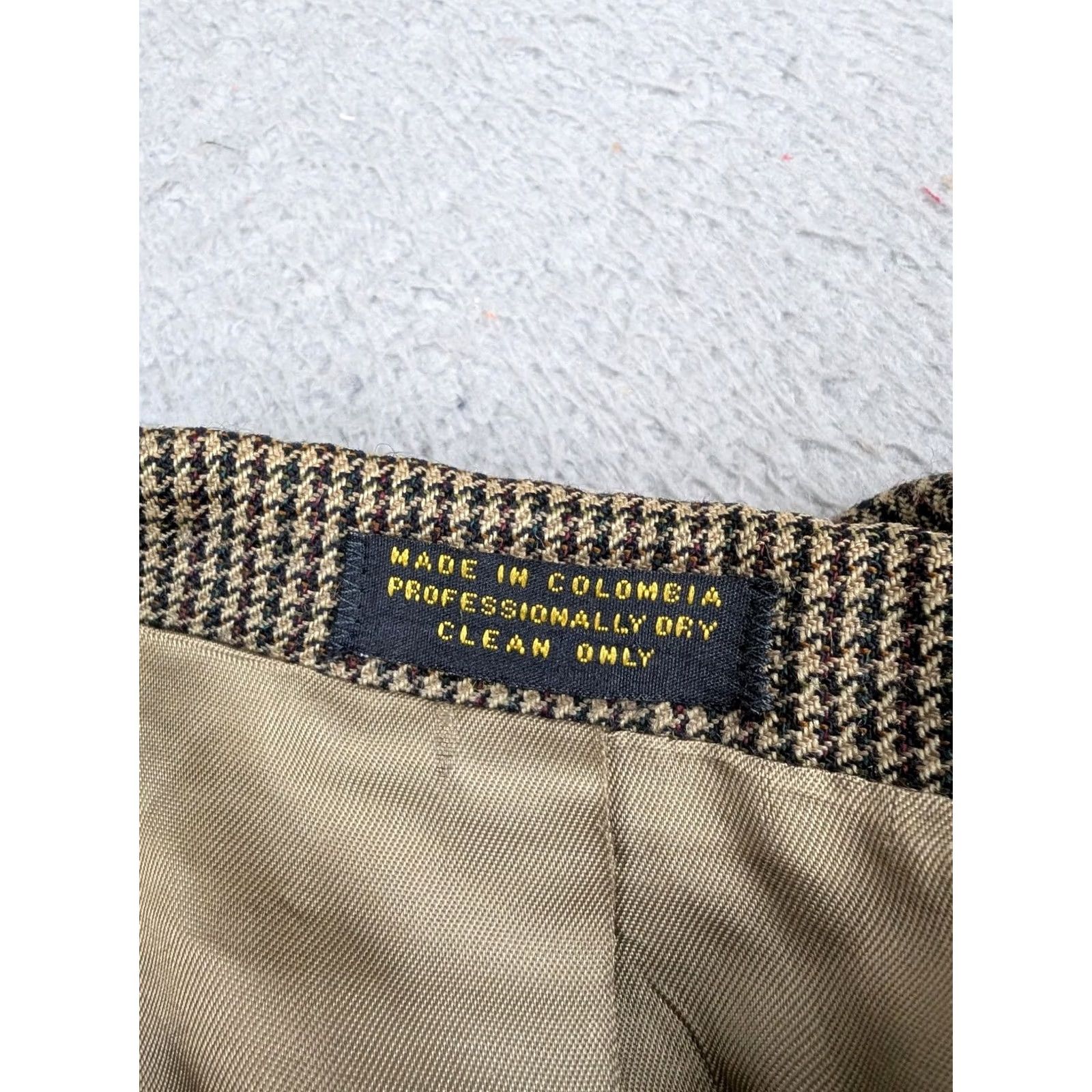 Oscar De La Renta VINTAGE Oscar de la Renta Blazer Mens 48R Brown Check Tweed Two-Button Sport Coat Jacket Size 48R - 5 Thumbnail