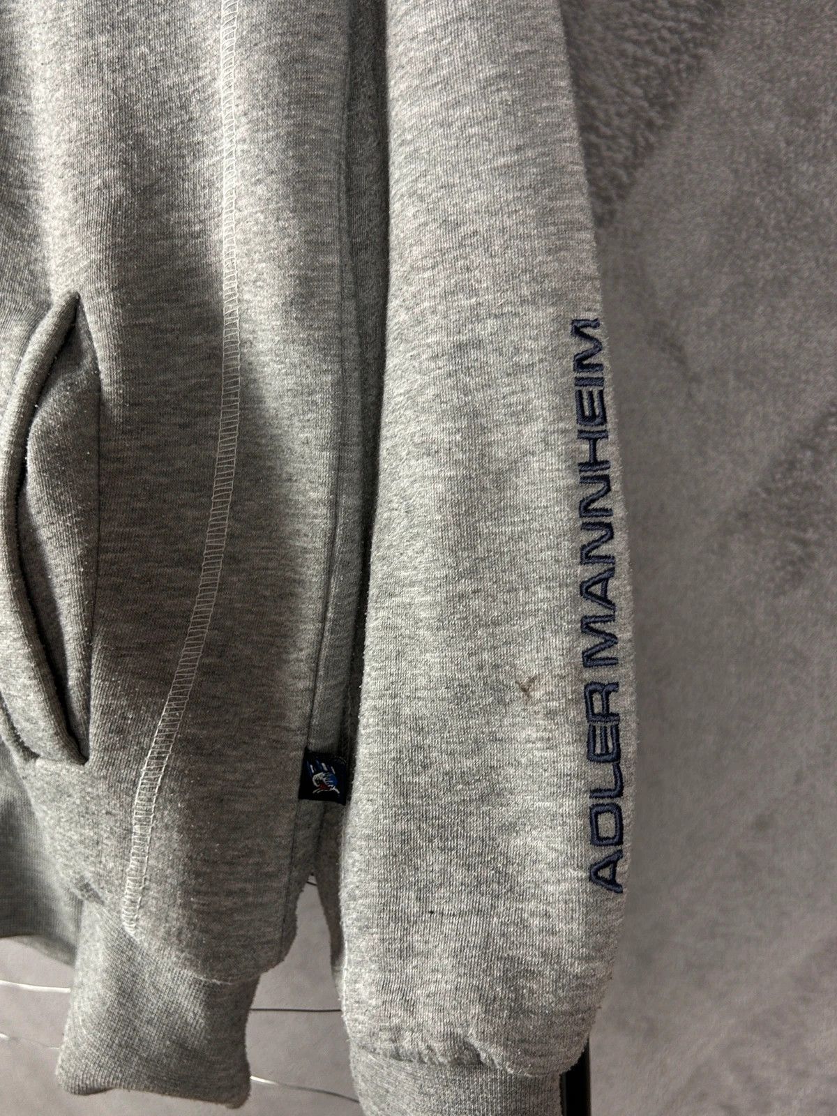 Vintage Die Adler Mannheim grey zip hoodieb ig logo spellout Size US M / EU 48-50 / 2 - 6 Thumbnail
