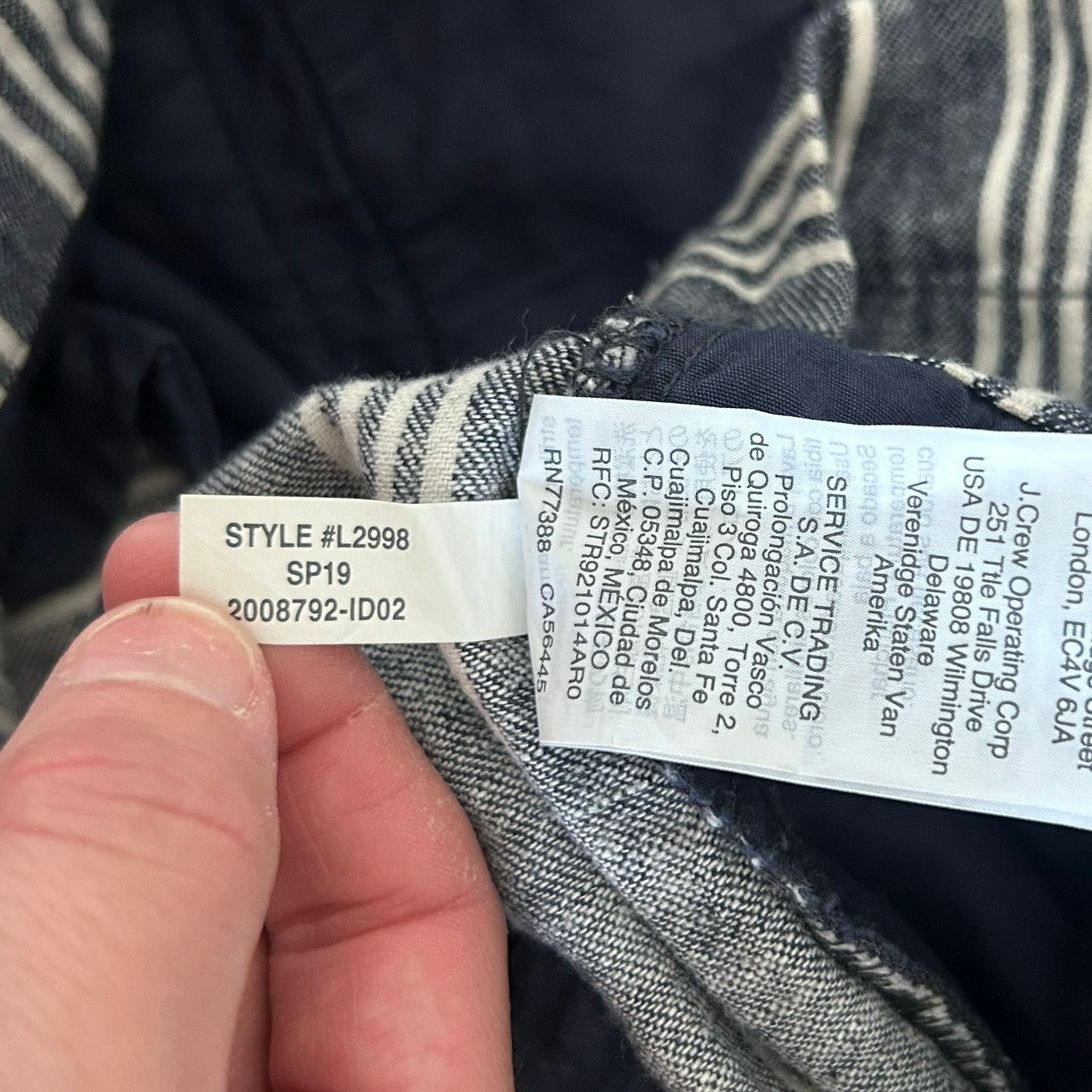 Madewell Madewell Linen Blend Paperbag Belted Indigo Pants Sz 6 Size 28" / US 6 / IT 42 - 5 Thumbnail