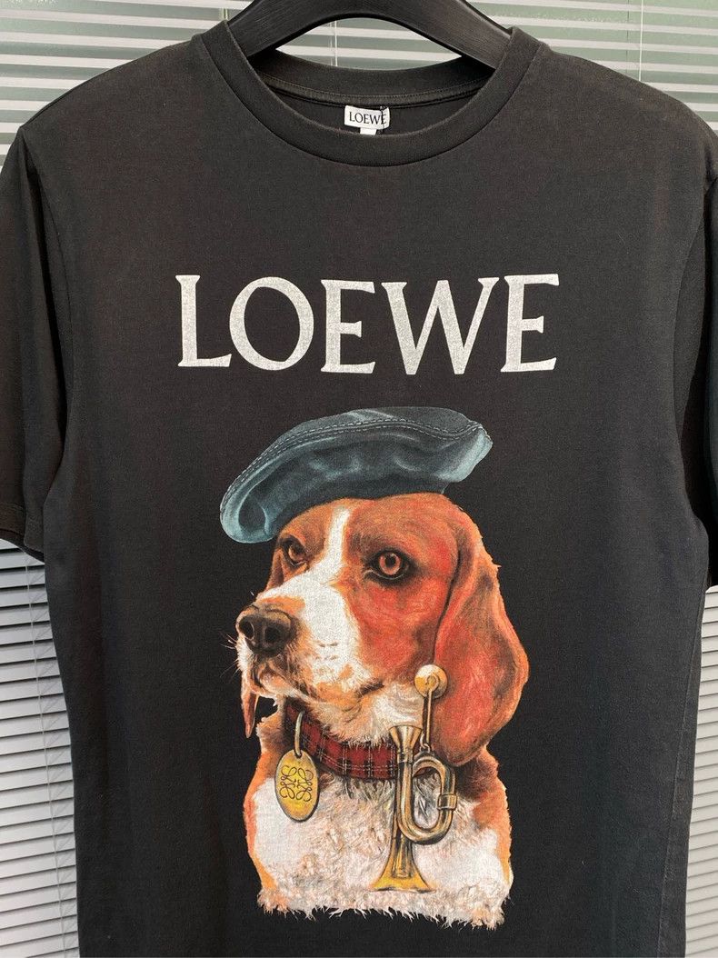 Loewe LOEWE Short sleeve T-shirt with puppy print and letter log Size M / US 6-8 / IT 42-44 - 7 Thumbnail