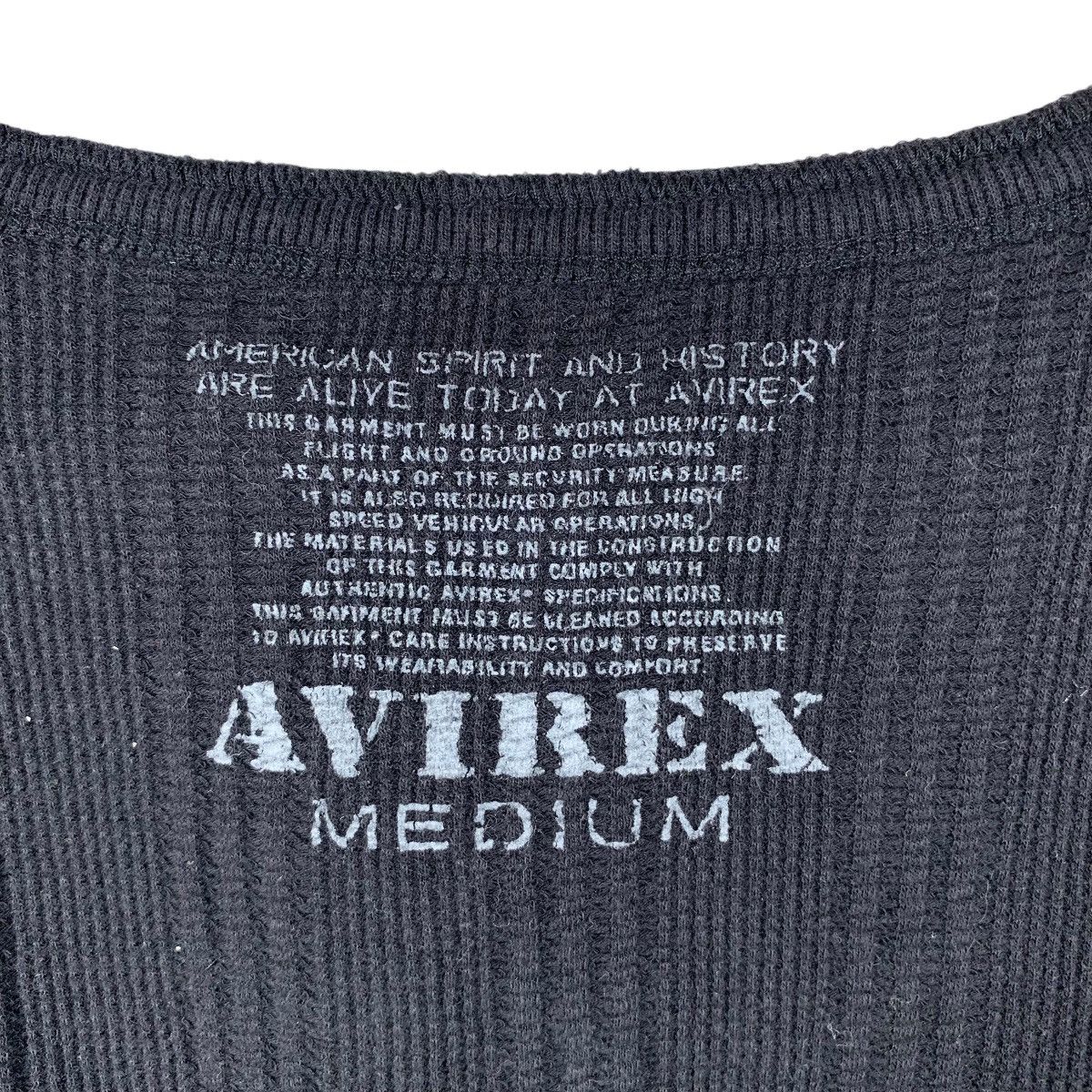 Avirex Vintage AVIREX USA MILITARY Ground Operation Waffle Tee Size US M / EU 48-50 / 2 - 7 Thumbnail