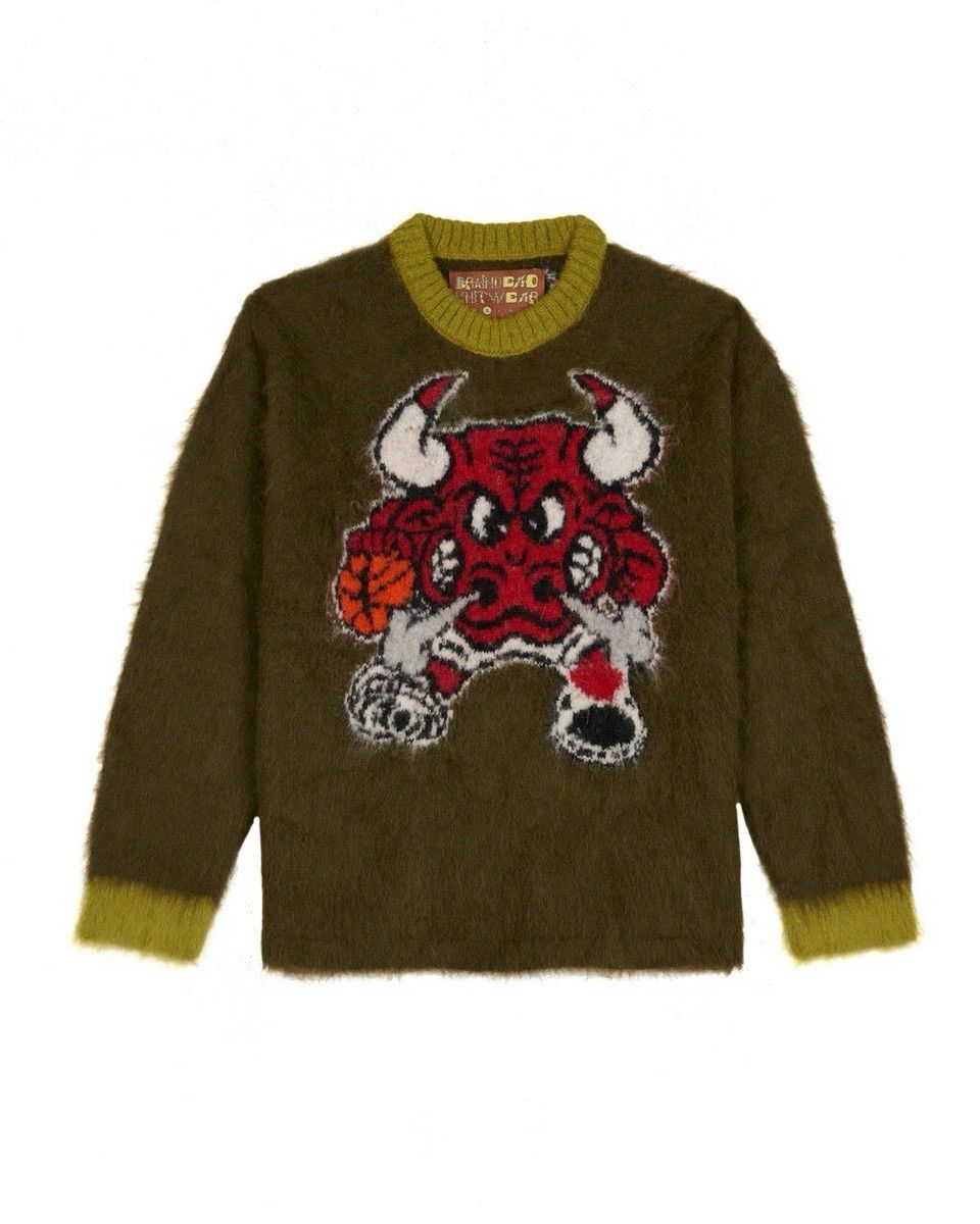 Brain Dead BRAIN DEAD X NBA Chicago Bulls Alpaca sweater Fuzzy Size L Size US L / EU 52-54 / 3 - 2 Thumbnail