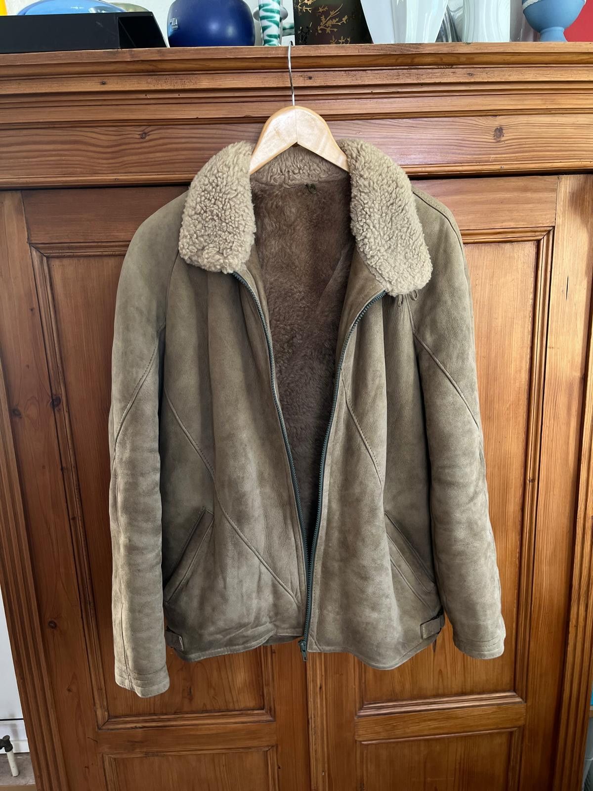 Vintage Vintage Shearling Lambskin Lammfell Jacket 50 Size US M / EU 48-50 / 2 - 2 Thumbnail