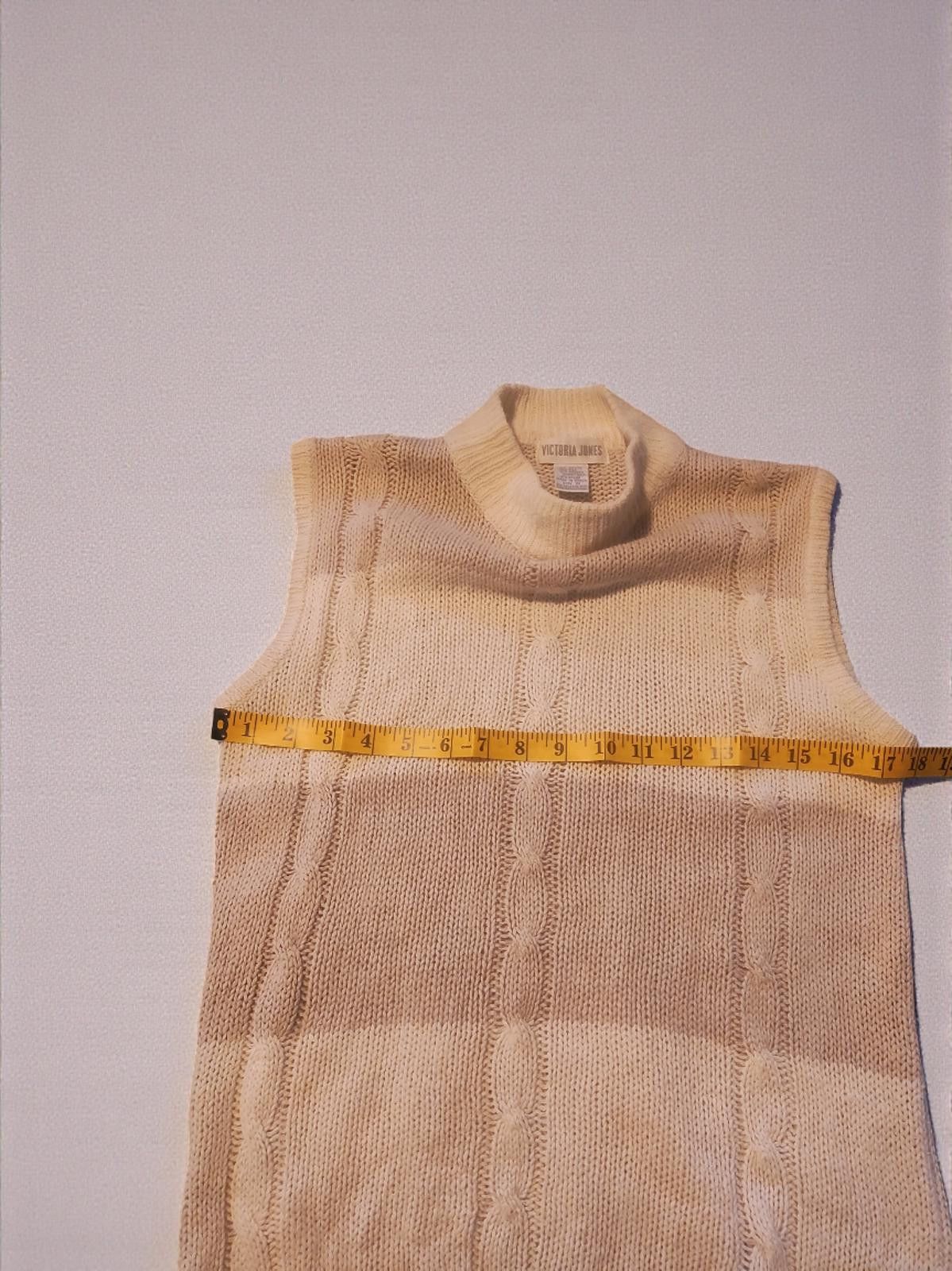 Other Victoria Jones Medium Sleeveless Sweater Vest Size M / US 6-8 / IT 42-44 - 6 Thumbnail