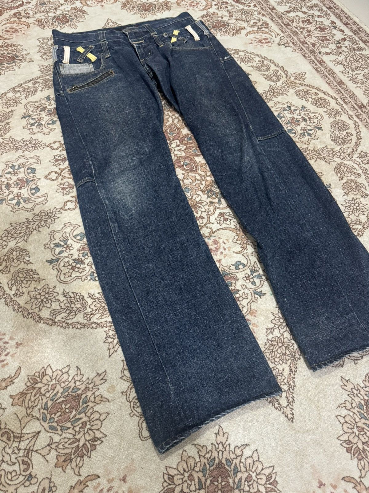 If Six Was Nine × Japanese Brand × Vintage Vintage Dominate Handcrafted Double Waist Jeans Size US 32 / EU 48 - 2 Thumbnail