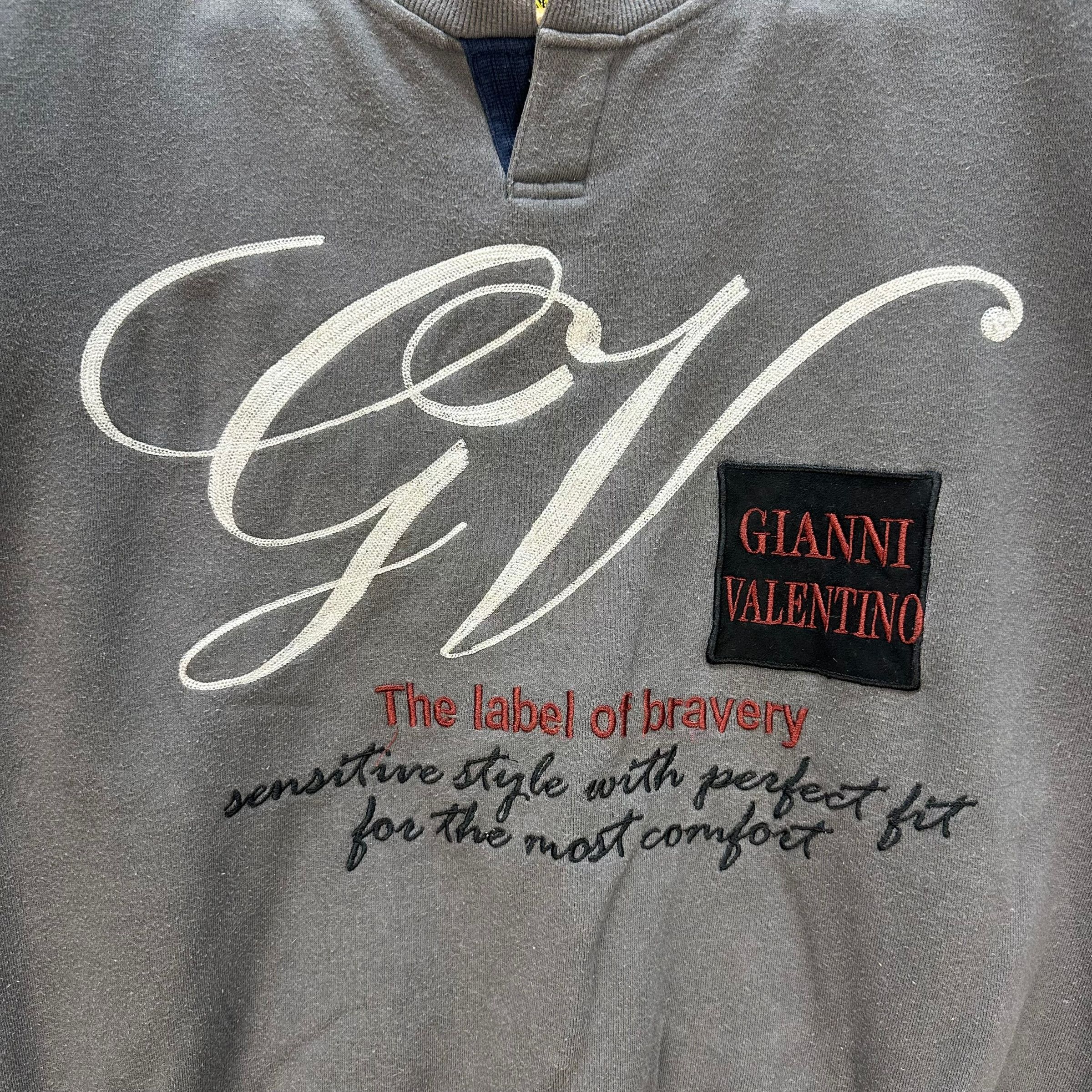 Gianni Valentino GIANNI VALENTINO EMBROIDERY BIG LOGO SWEATSHIRT #8913-038 Size US S / EU 44-46 / 1 - 3 Thumbnail