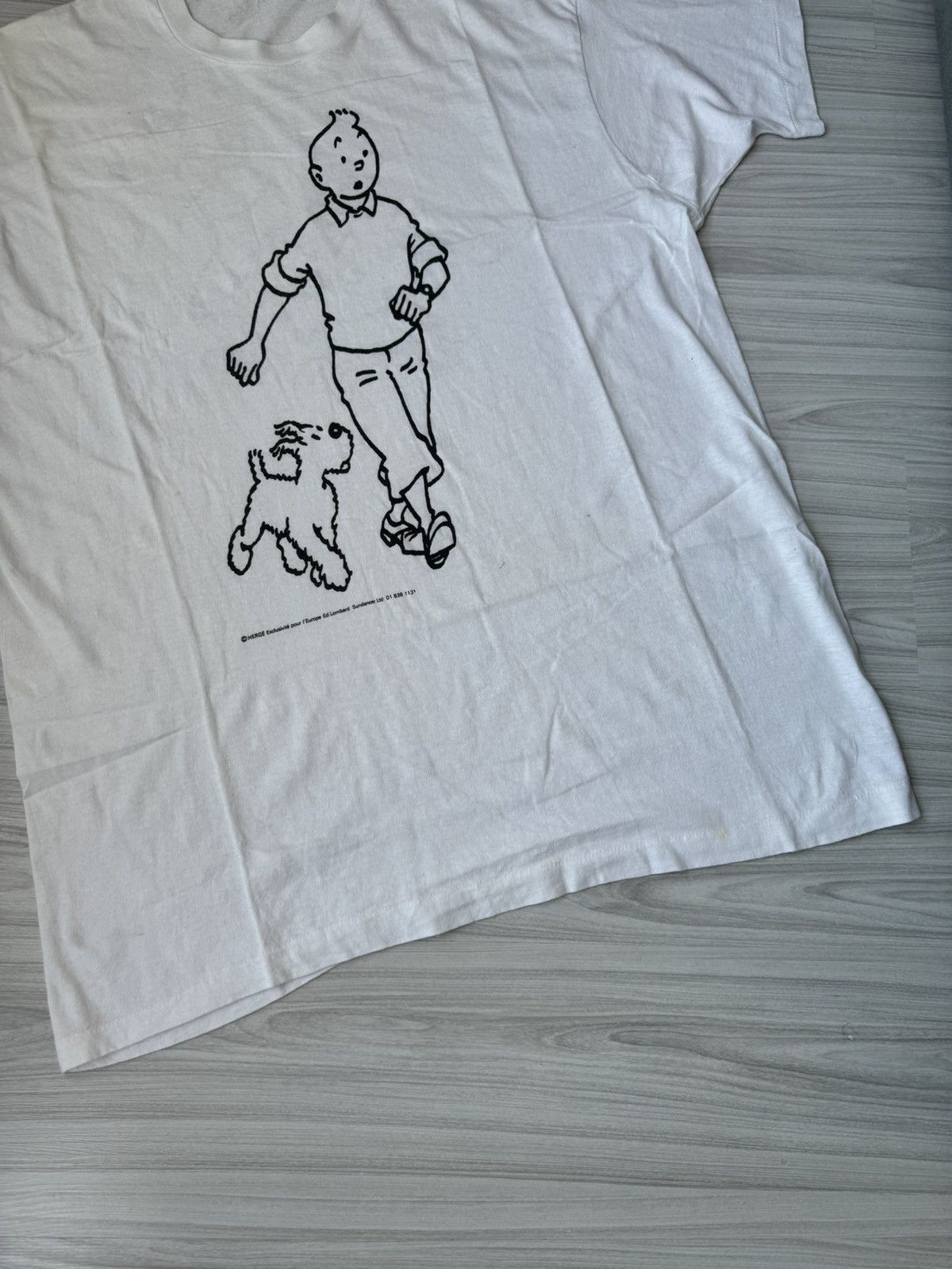 Cartoon Network 90s Vintage Tintin & Snowy Graphic Tee Classic Comics Size US XXL / EU 58 / 5 - 10 Thumbnail