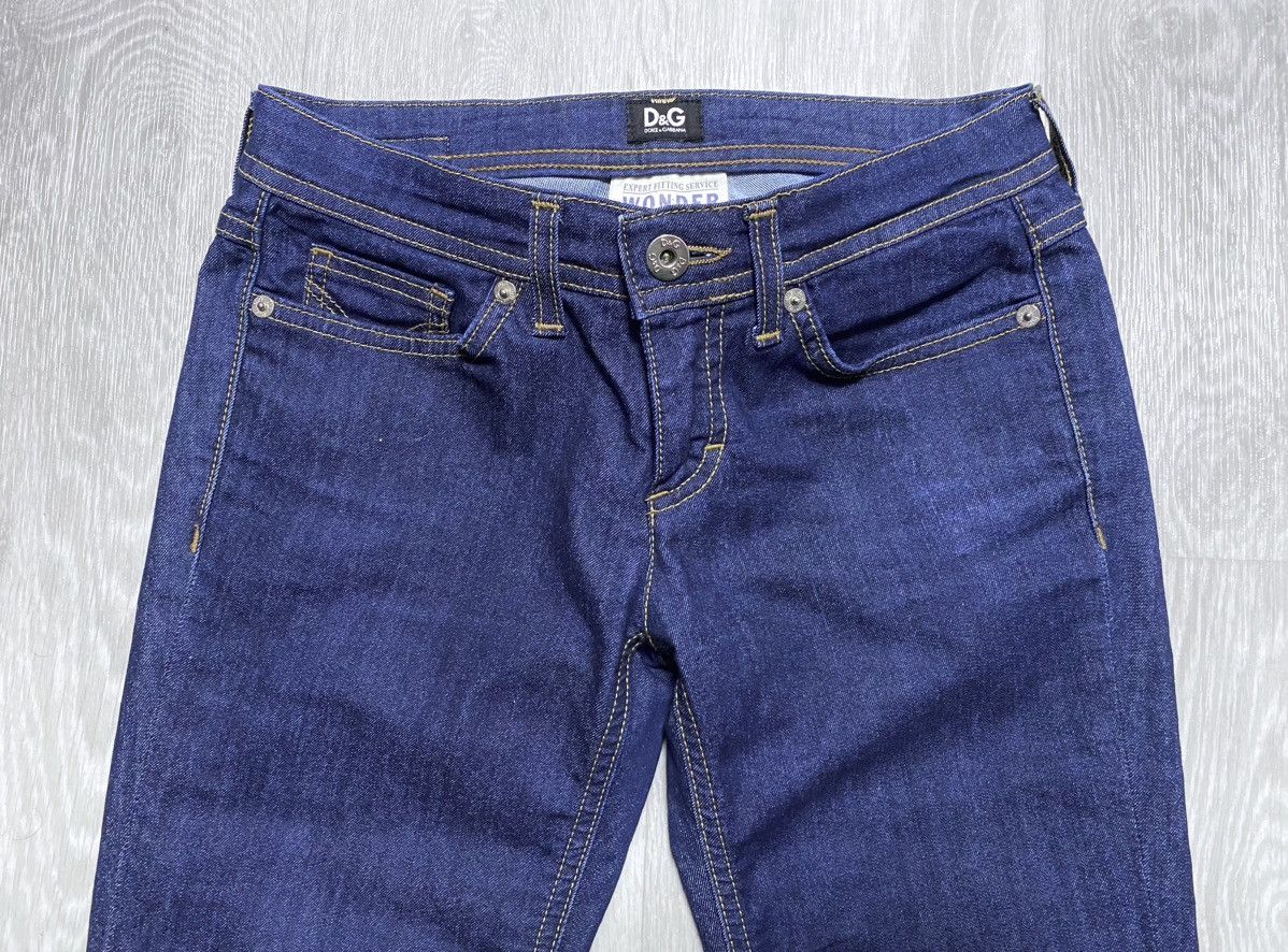Dolce & Gabbana D&G Woman Wonder Dark Blue Tight Fit Jeans Denim Luxury Size 25" / US 0 / IT 36 - 9 Thumbnail