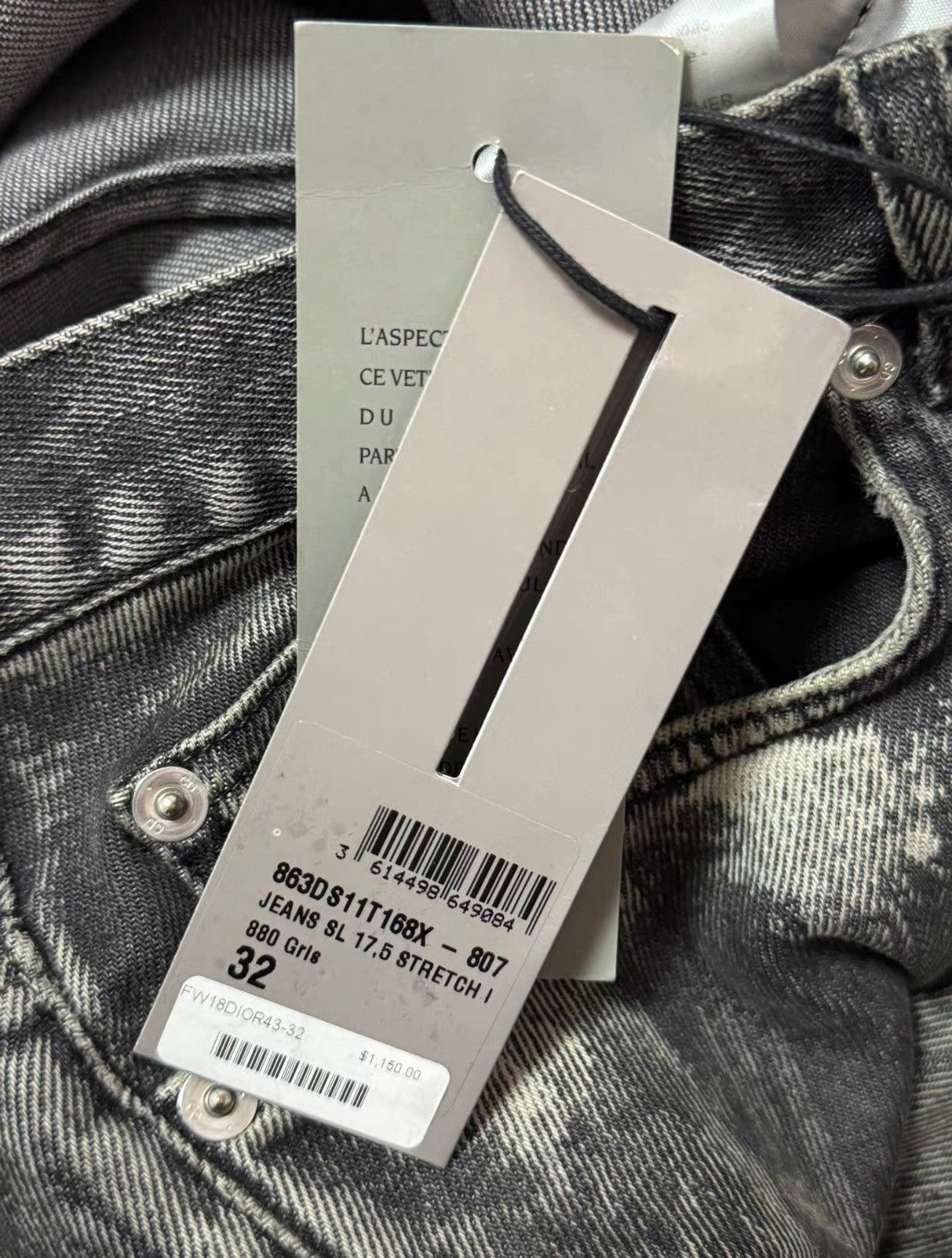 Dior Dior homme slim 175 ink splash jeans Size US 32 / EU 48 - 7 Thumbnail