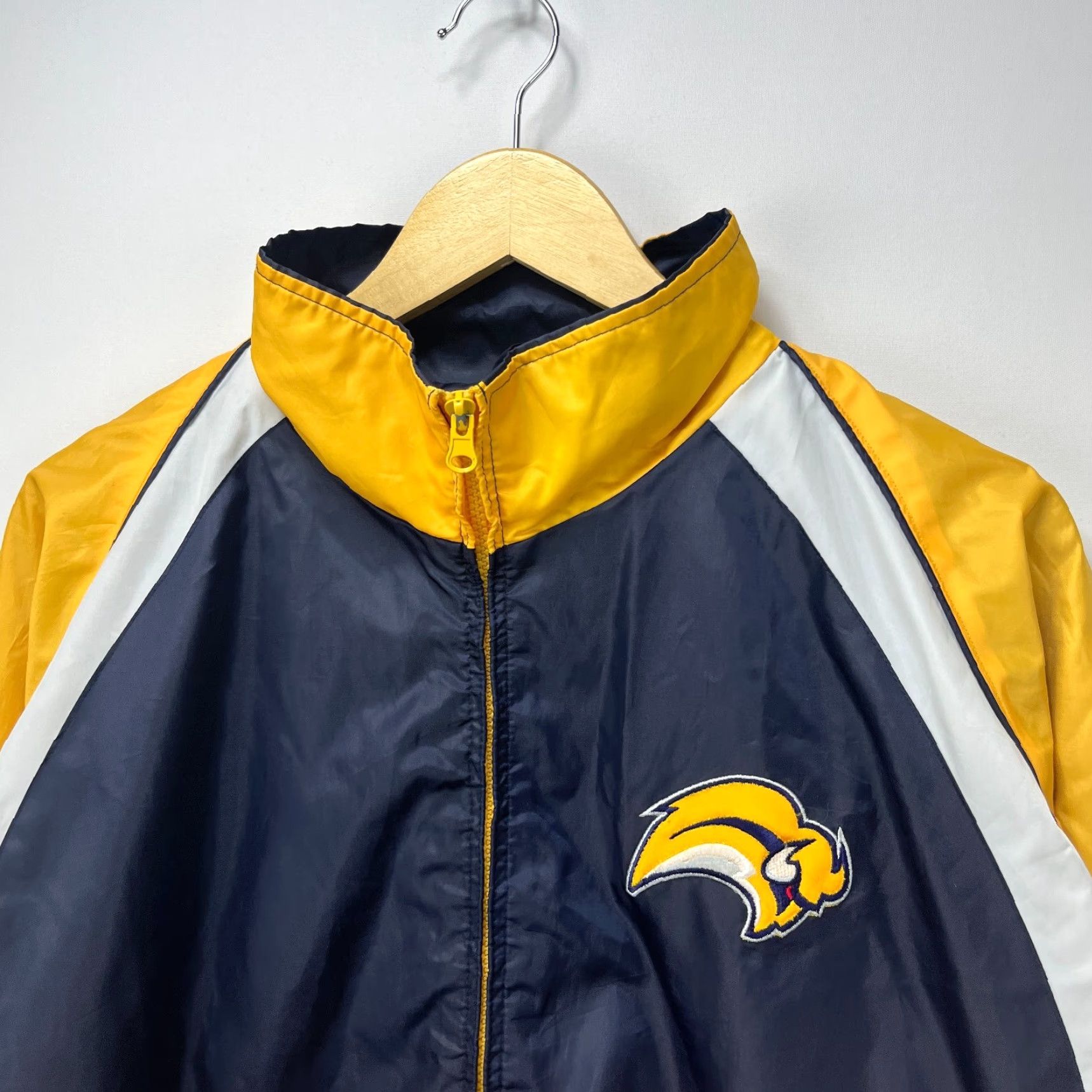 NHL VINTAGE 90s Buffalo Sabres NHL Windbreaker Jacket XL Blue Men Jacket Windbreaker 90s Buffalo Sabres NHL Size US XL / EU 56 / 4 - 3 Thumbnail