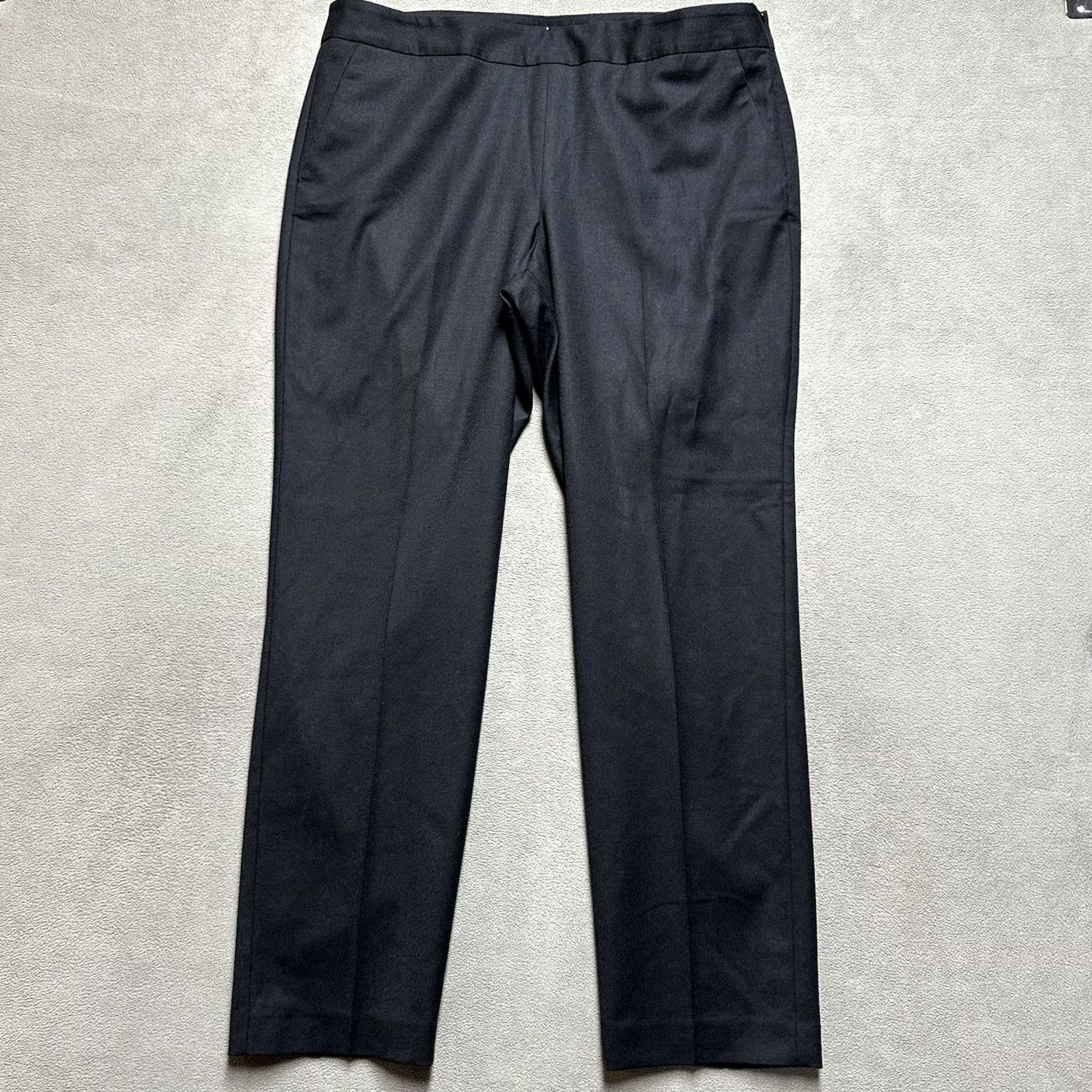 Talbots Talbots Dress Pants Womens 14 Black Heritage Wool Trousers Career Straight Leg Size 36" / US 14 / IT 50 - 2 Thumbnail