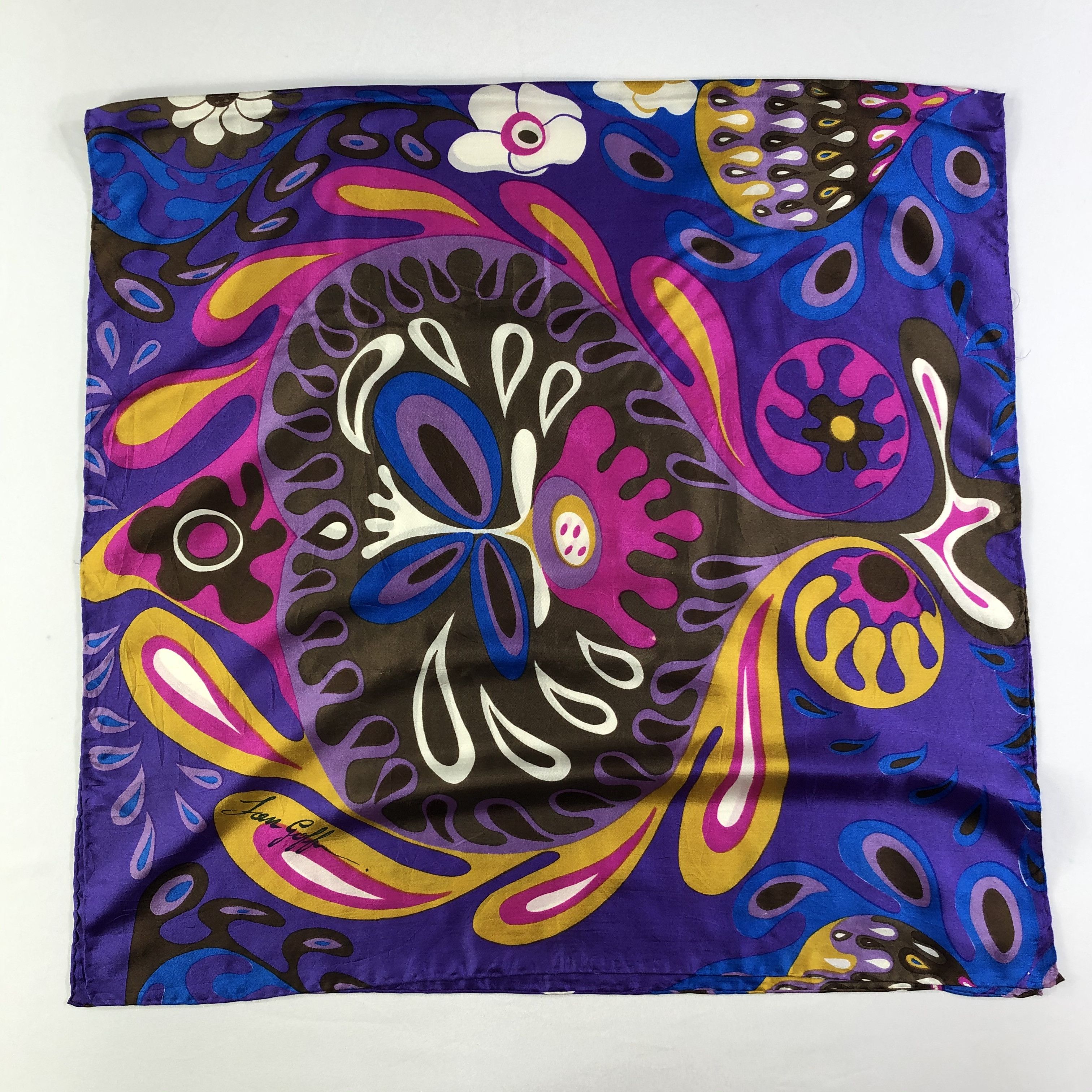 Vintage Vintage Silk Scarf Size ONE SIZE - 2 Thumbnail