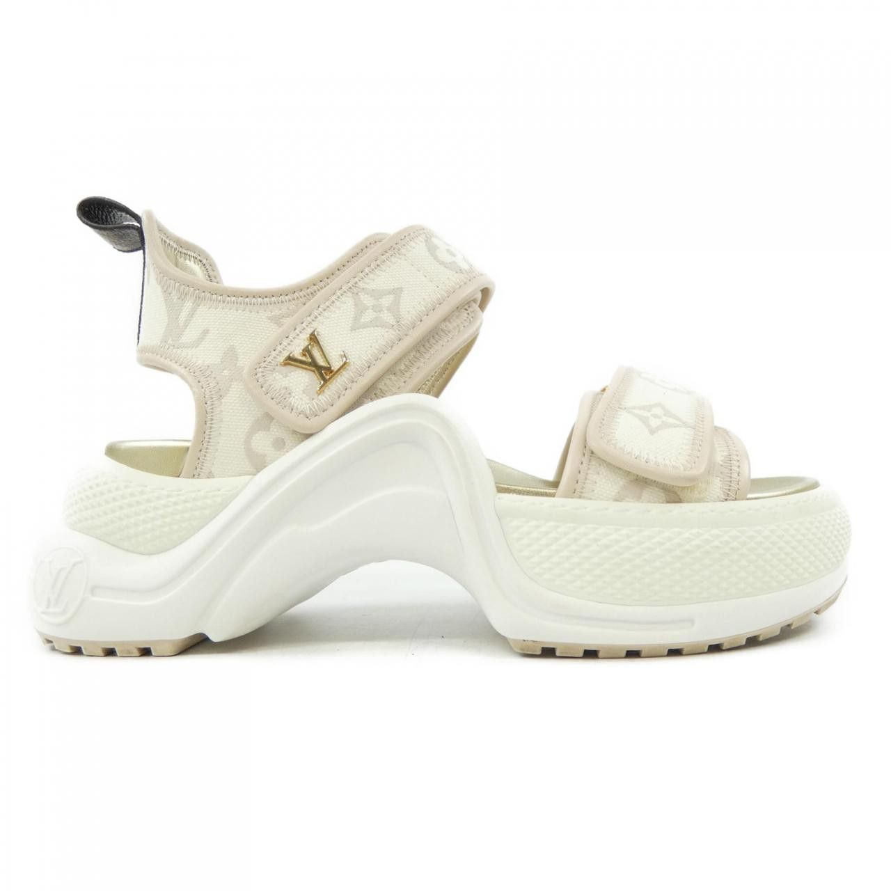 Louis Vuitton Louis Vuitton Louis Vuitton LV Archlight Monogram Denim Sandals Textile Shoes DUTY FREE for USA Size ONE SIZE - 1 Thumbnail
