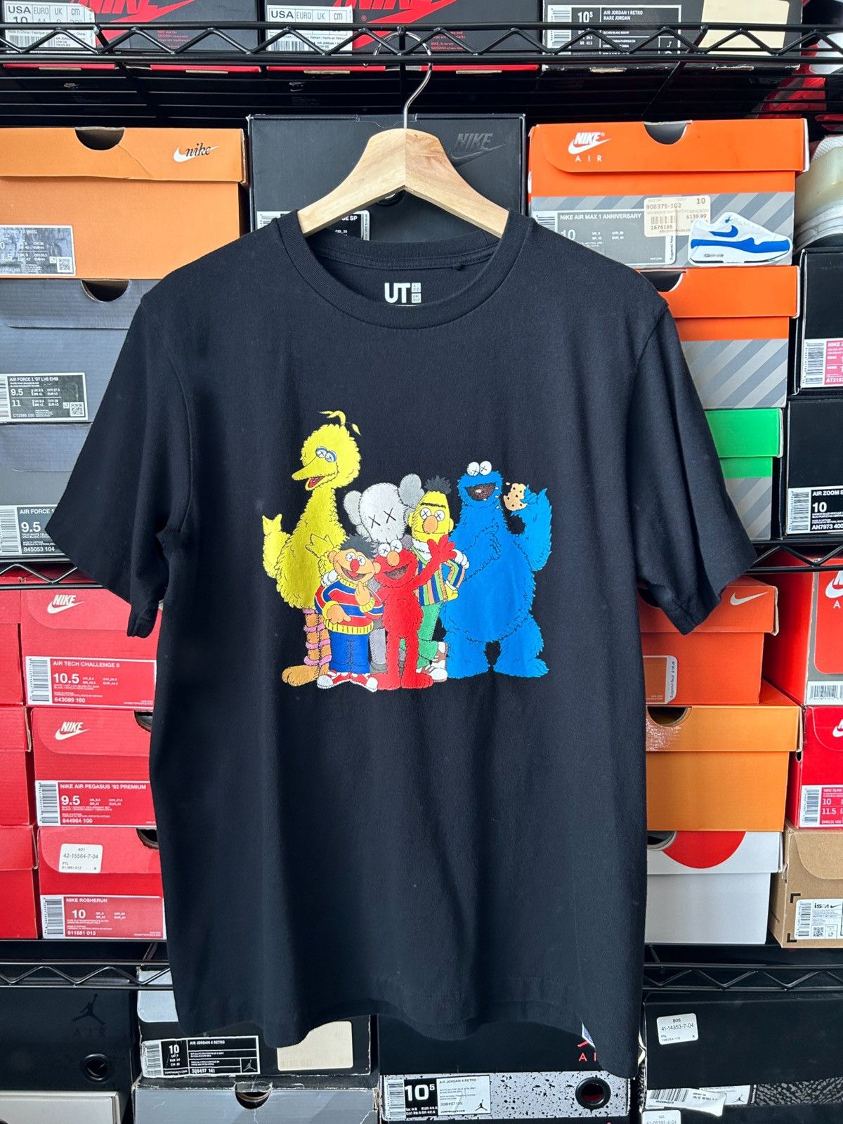 Kaws × Uniqlo KAWS x Uniqlo Sesame Street Group T-shirt | Grailed