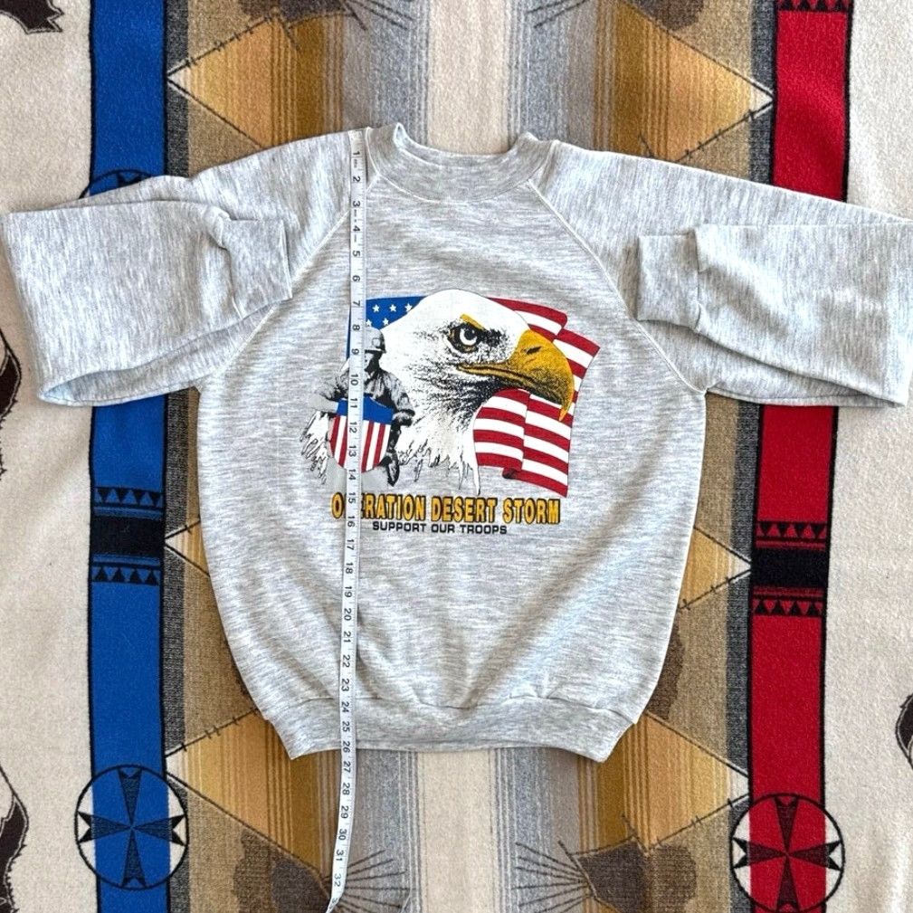 Vintage VINTAGE Operation Desert Storm USA Military Crewneck Sweatshirt L Size US L / EU 52-54 / 3 - 8 Thumbnail