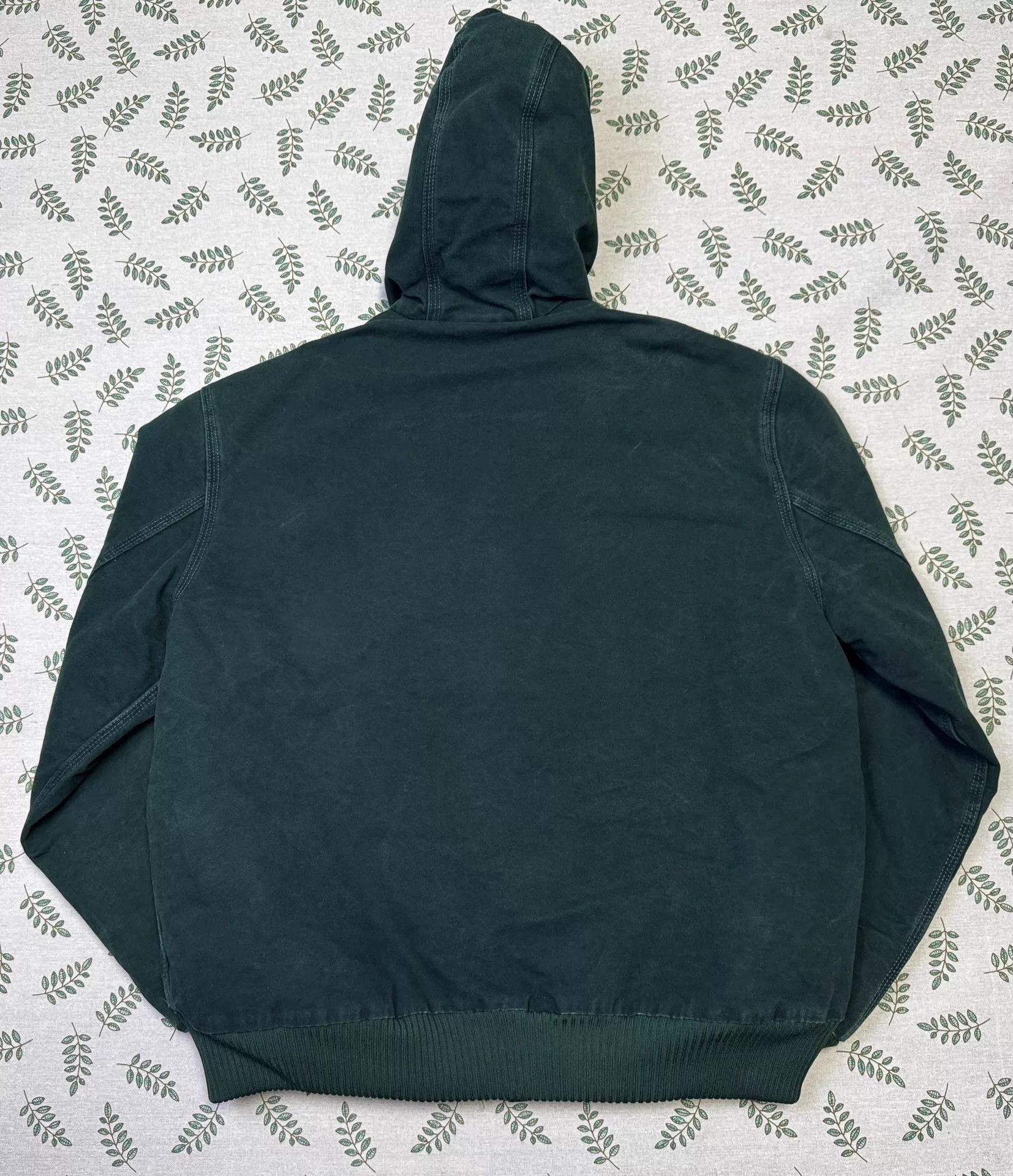 Carhartt Carhartt Vintage 03 J130 Spruce Green L Hooded Work Jacket Size US L / EU 52-54 / 3 - 5 Thumbnail