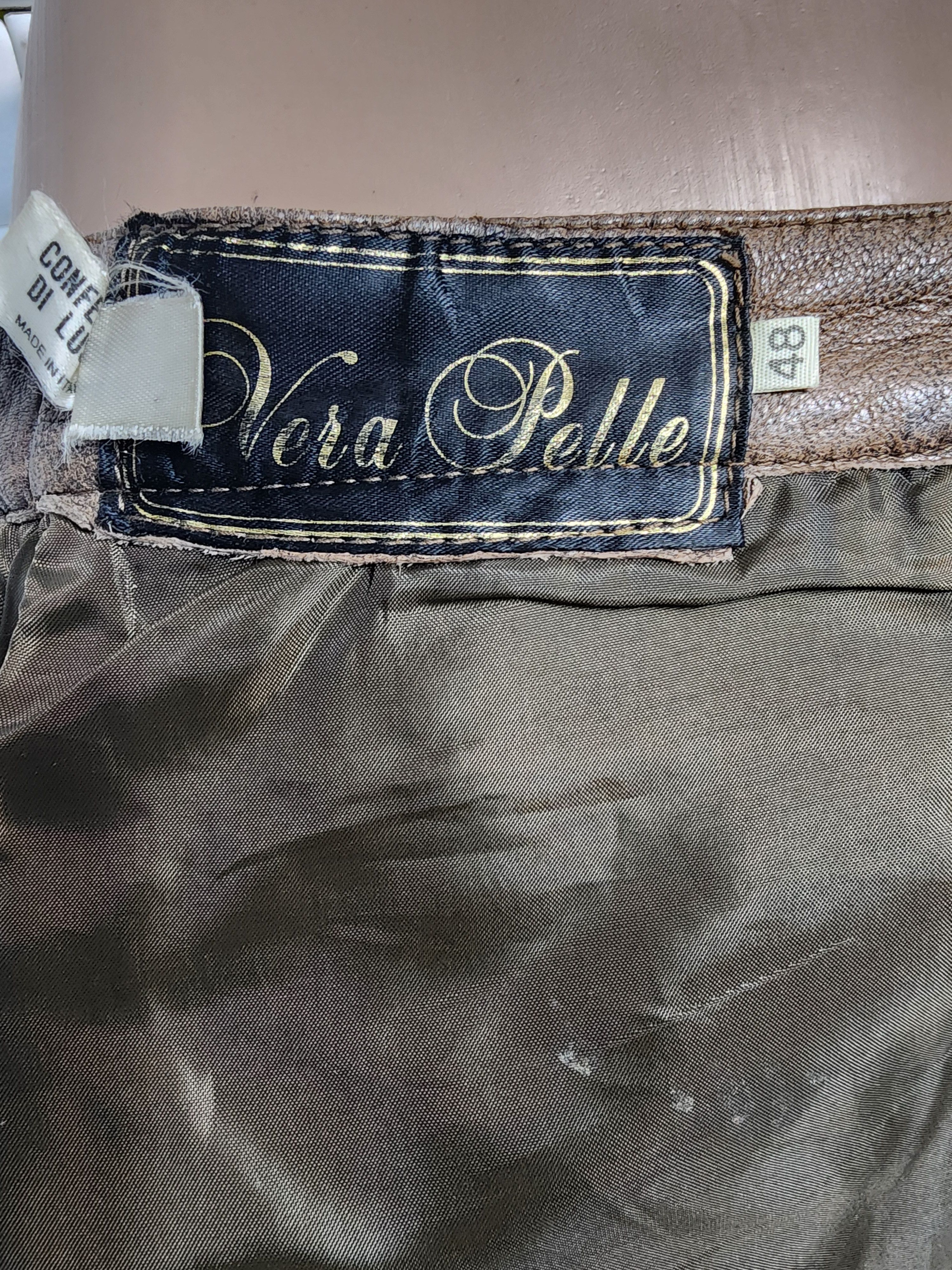 Other Brown Leather Skirt with Pockets Size 30" / US 8 / IT 44 - 9 Thumbnail
