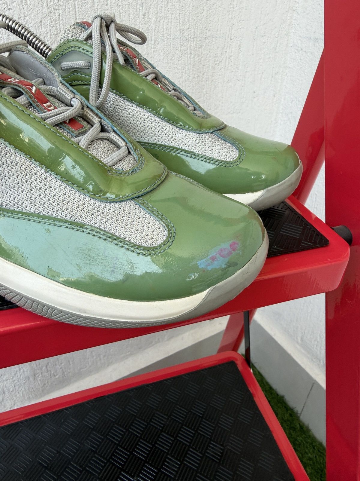 Prada America cup patent leather trainers Size US 8 / IT 38 - 4 Thumbnail
