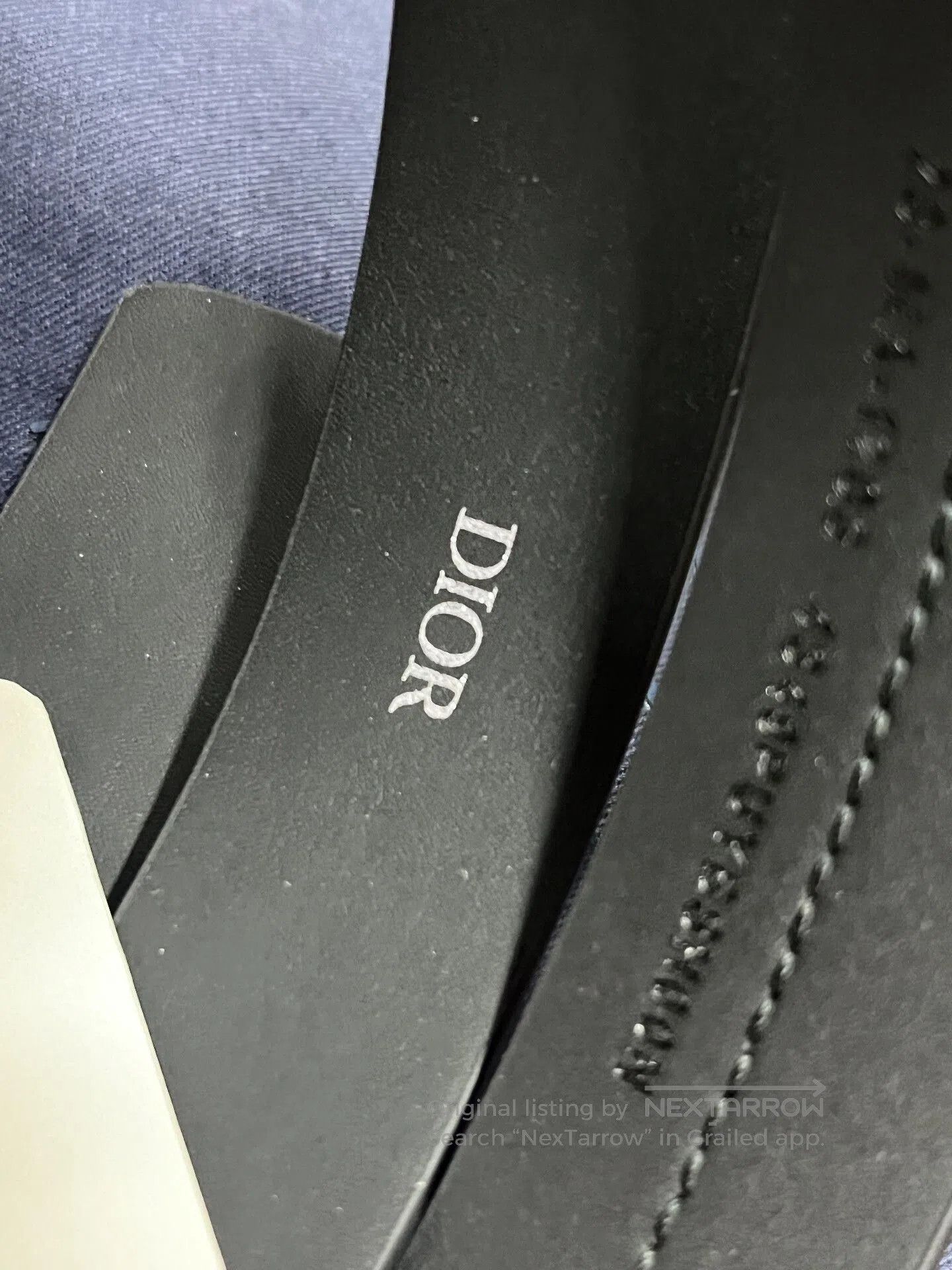 Dior Dior Black Leather Belt. Size ONE SIZE - 4 Thumbnail