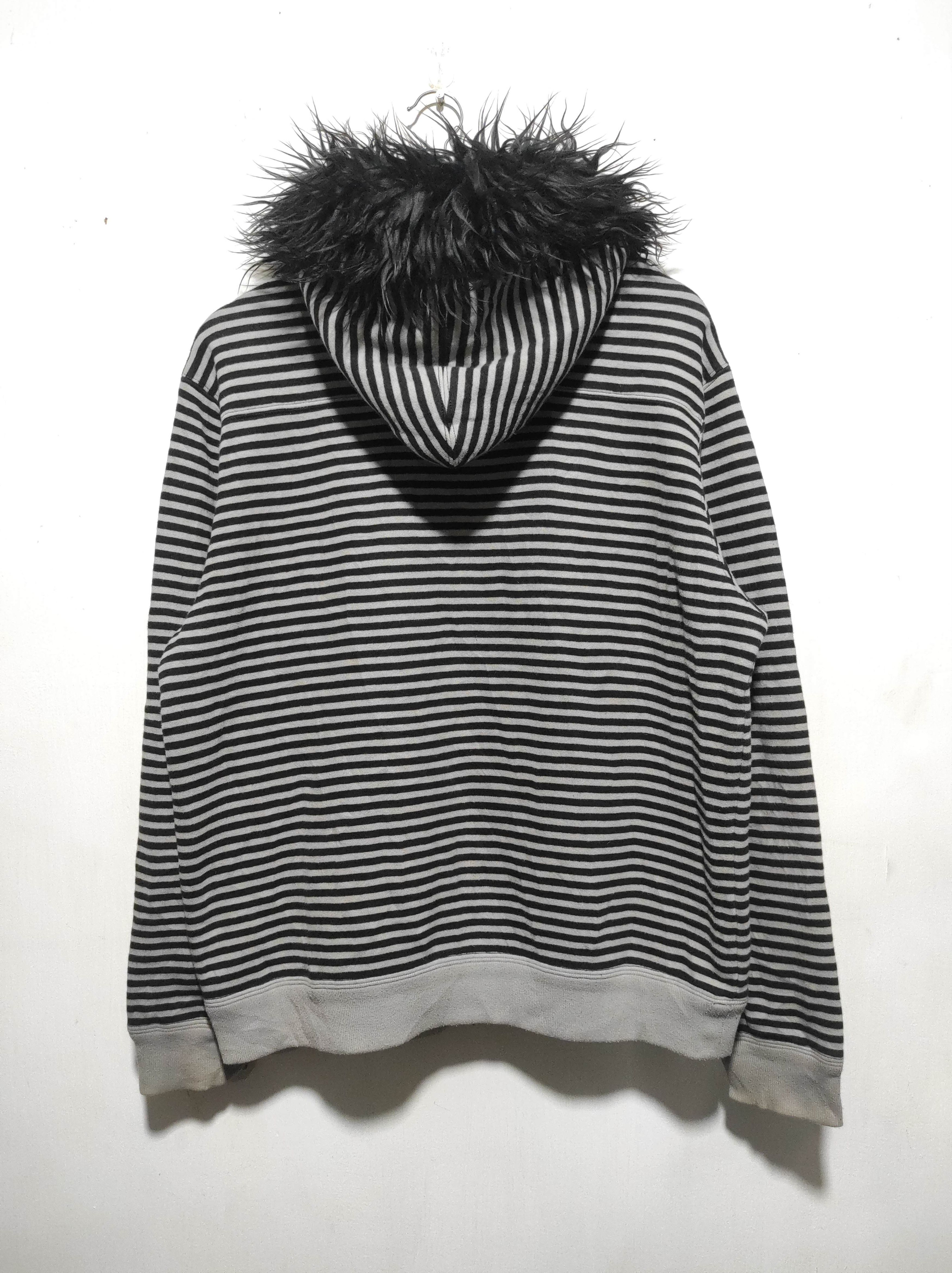 If Six Was Nine John Henry Stripe Zip Fur Hoodie LGB style Size US XL / EU 56 / 4 - 14 Thumbnail