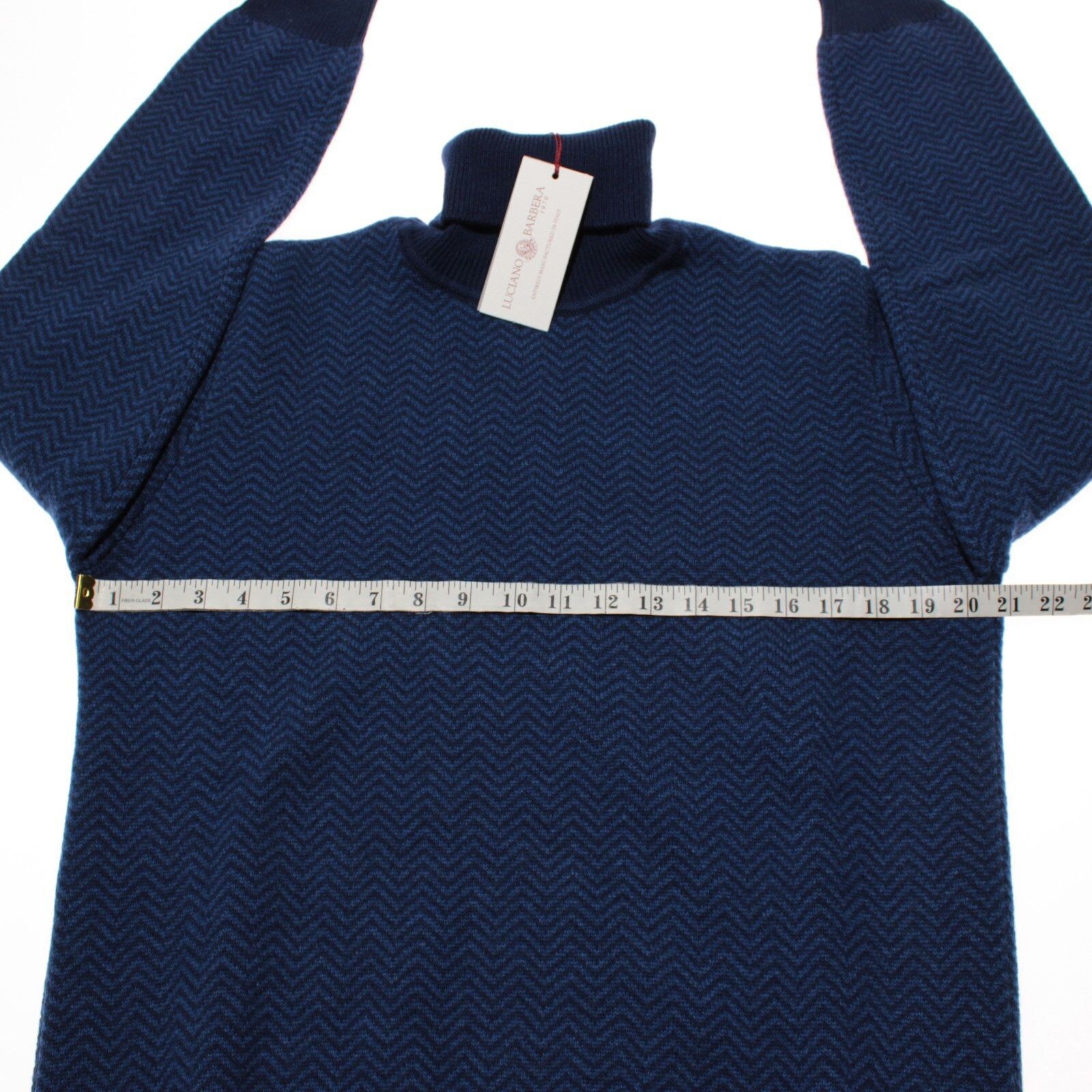 Luciano Barbera Luciano Barbera Sweater Size US XL in Blue Size US XL / EU 56 / 4 - 4 Thumbnail