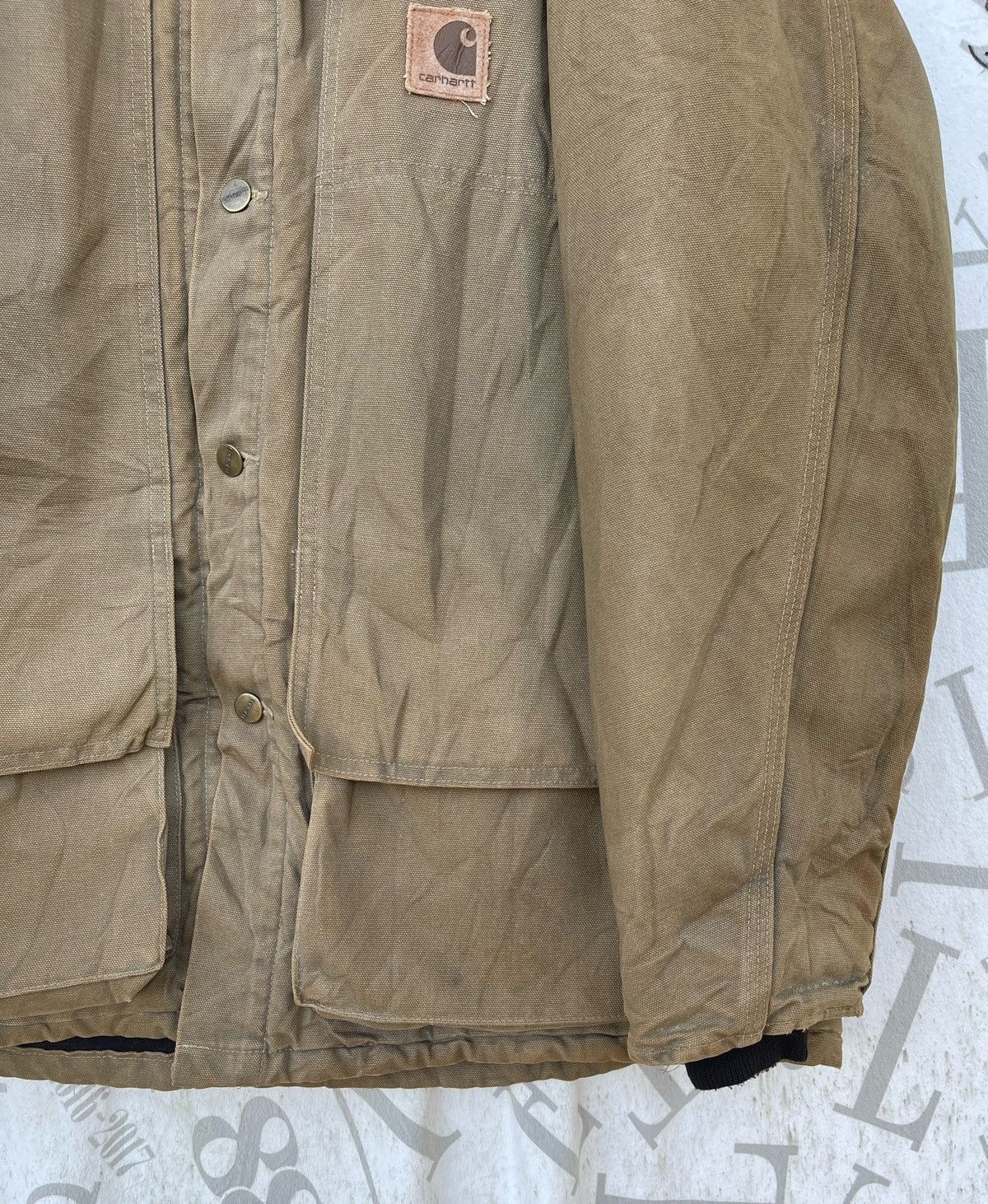 Carhartt 🔥Vintage 90's Carhartt Duck/Canvas Chore Work Jacket Size US XL / EU 56 / 4 - 7 Thumbnail
