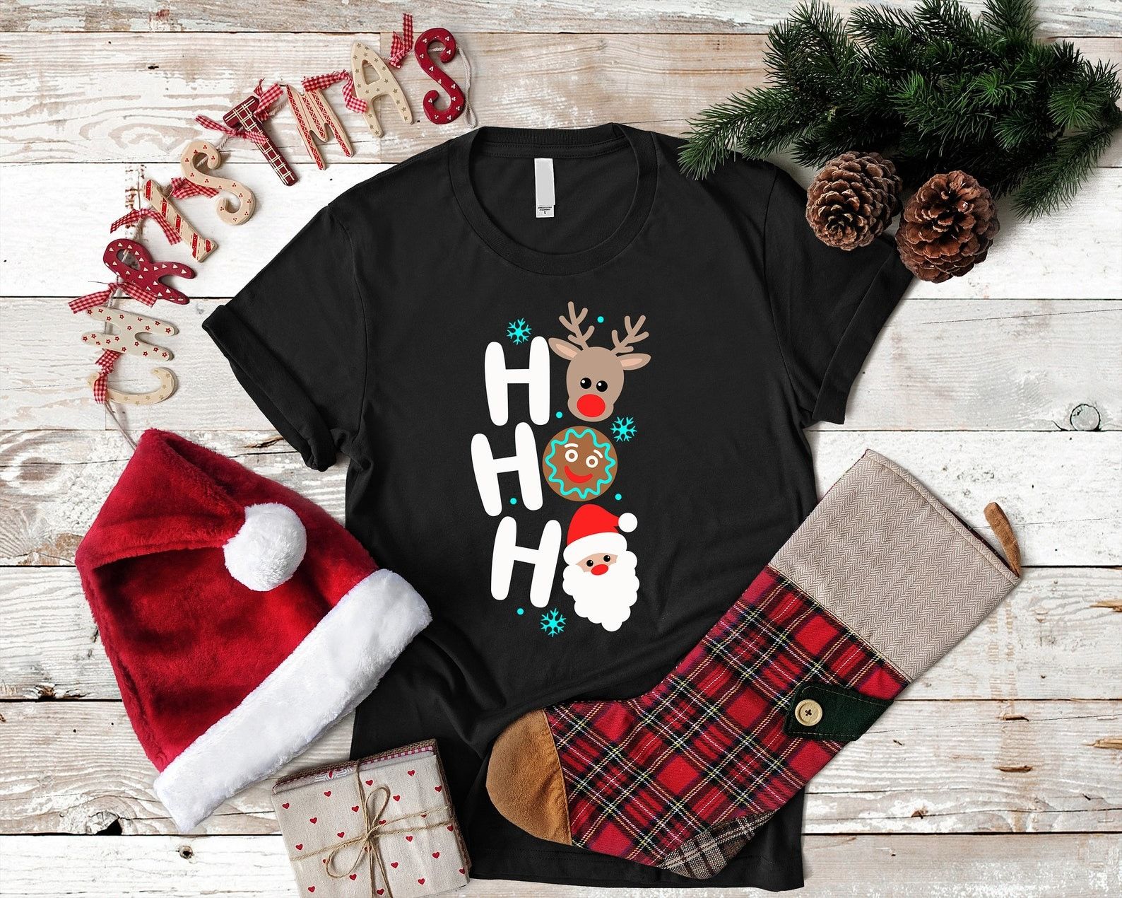 Designer × The Unbranded Brand Christmas Tee Shirts, Funny Tee Shirts Size XL / US 12-14 / IT 48-50 - 1 Thumbnail