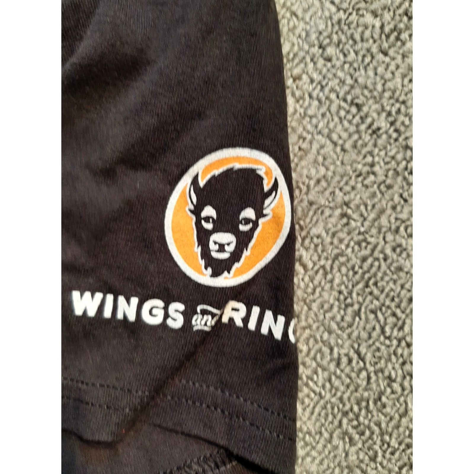 Vintage Buffalo Wings & Rings Restaurant Employee Shirt Adult Small S Black Hot & Spicy Shirt Size US S / EU 44-46 / 1 - 2 Thumbnail