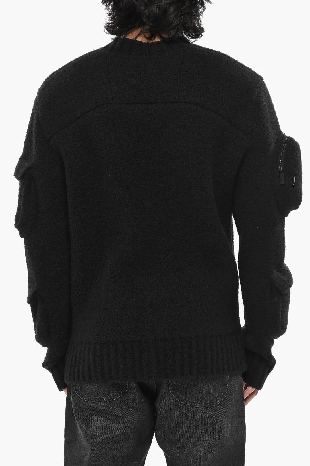 Off-White og1mm0526 Crewneck Sweater in Black Size US L / EU 52-54 / 3 - 2 Thumbnail