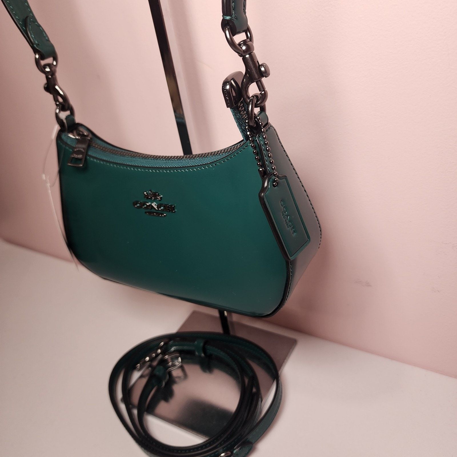 Coach NWT Coach CW310 Teri Emerald Green Mini Crossbody Bag Size ONE SIZE - 2 Thumbnail