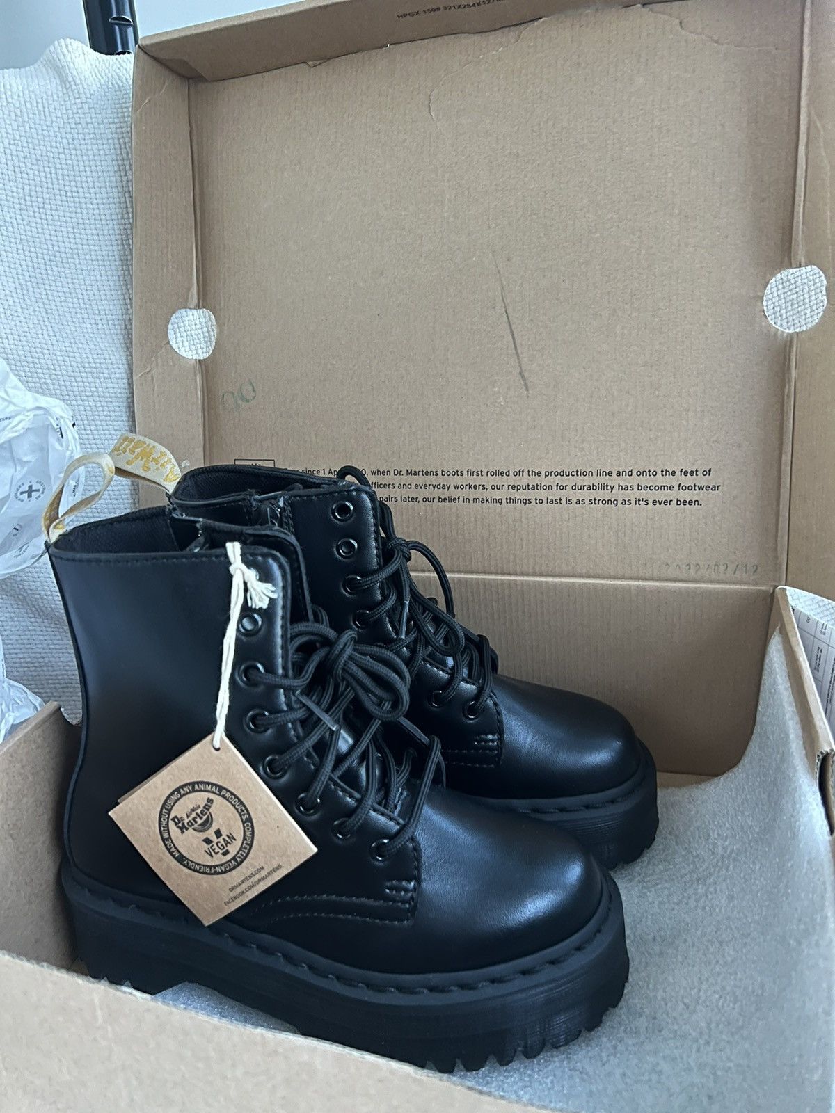 Dr. Martens Dr. Martens Jadon II Vegan Mono Black Felix Rub-Off Size 36 Size US 6 / IT 36 - 7 Thumbnail