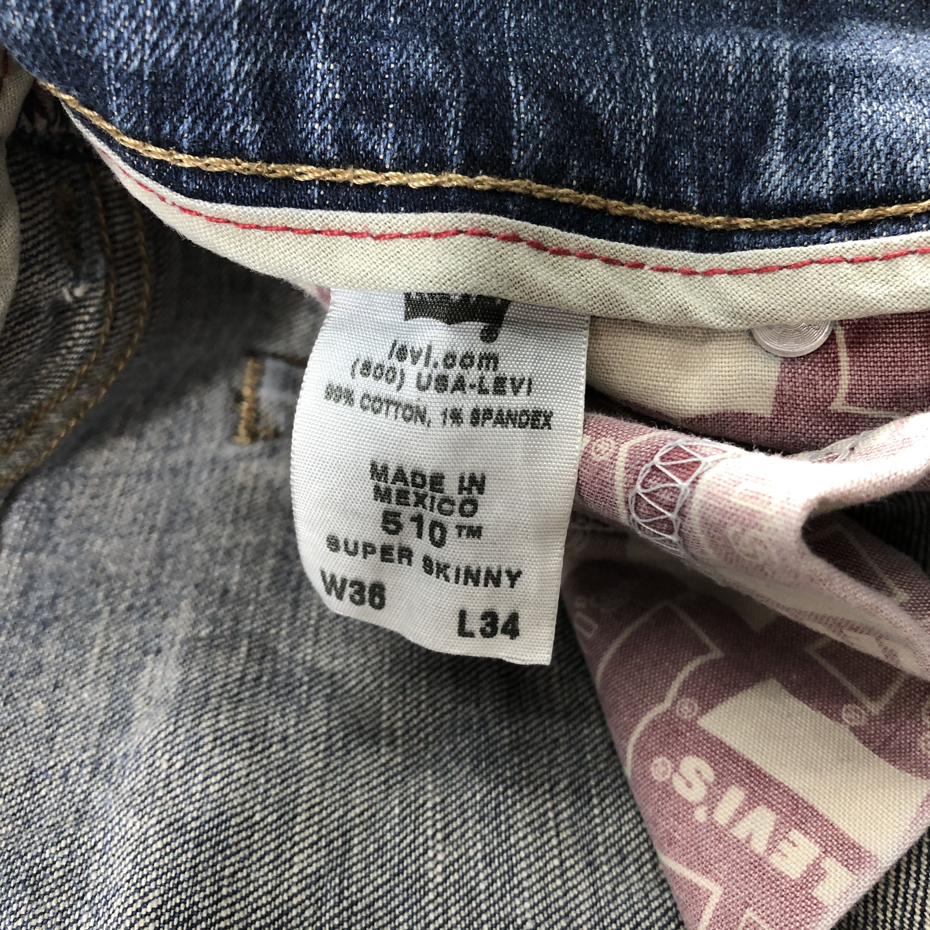 Levi's × Vintage Vintage Blue Wash Levis 510 Jeans-JM2820 Size US 34 / EU 50 - 15 Thumbnail