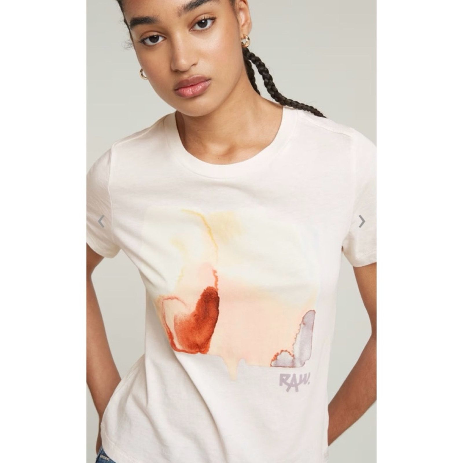 G-Star G-STAR • Raw Abstract Watercolor Print Short Sleeve Tee Size S / US 4 / IT 40 - 5 Thumbnail