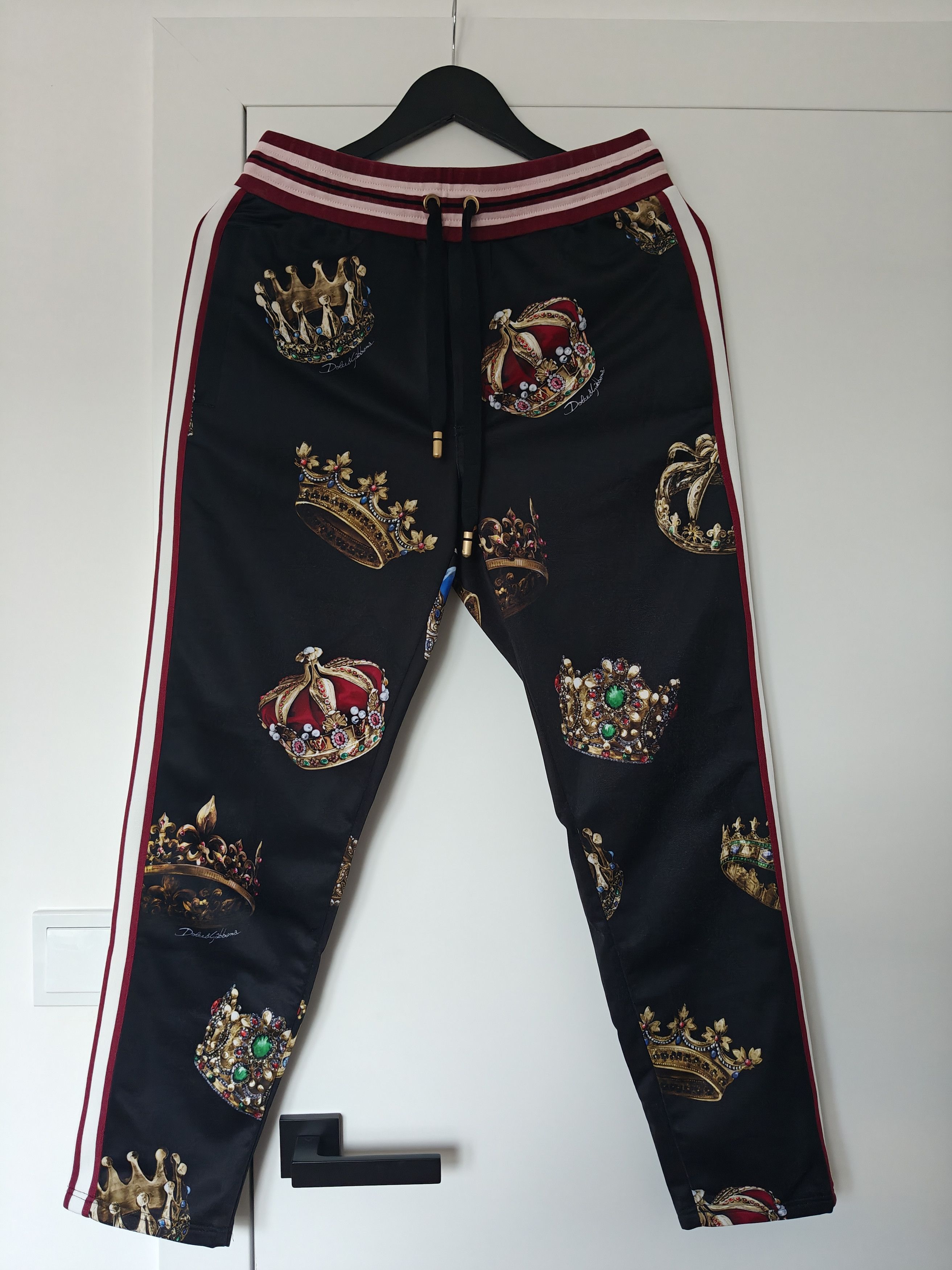 Dolce & Gabbana Dolce & Gabbana Crown Motif Printed Track Pants Size US 30 / EU 46 - 3 Thumbnail