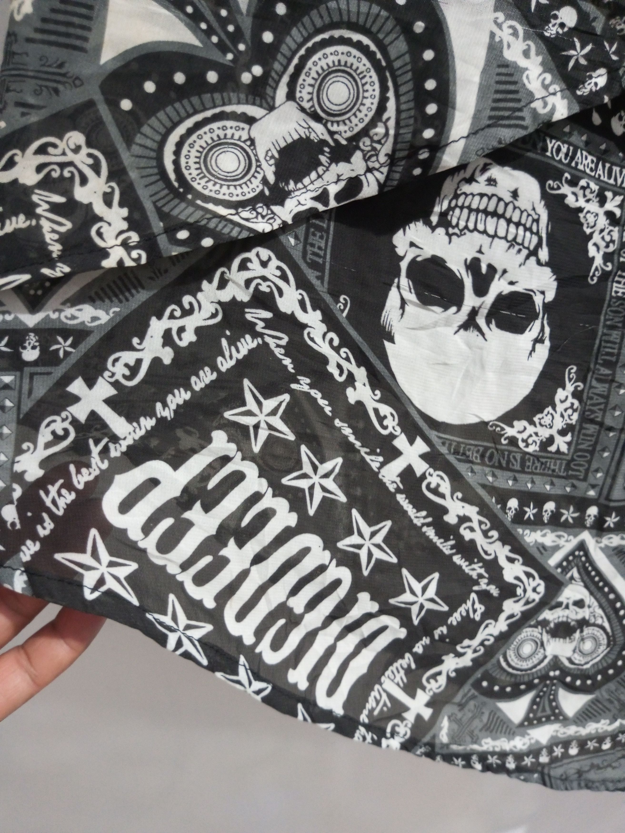 Hysteric Glamour Vintage dig deep punk skulls cross asymetric skirt Size 32" / US 10 / IT 46 - 6 Thumbnail