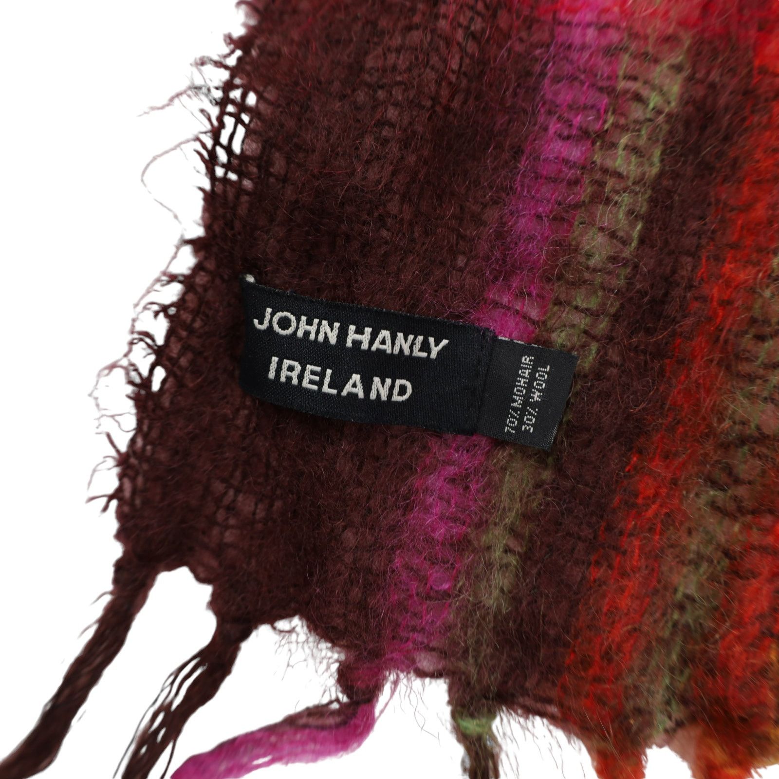 Vintage Vintage John Hanly Ireland Mohair Wool Blend Scarf Size ONE SIZE - 3 Thumbnail