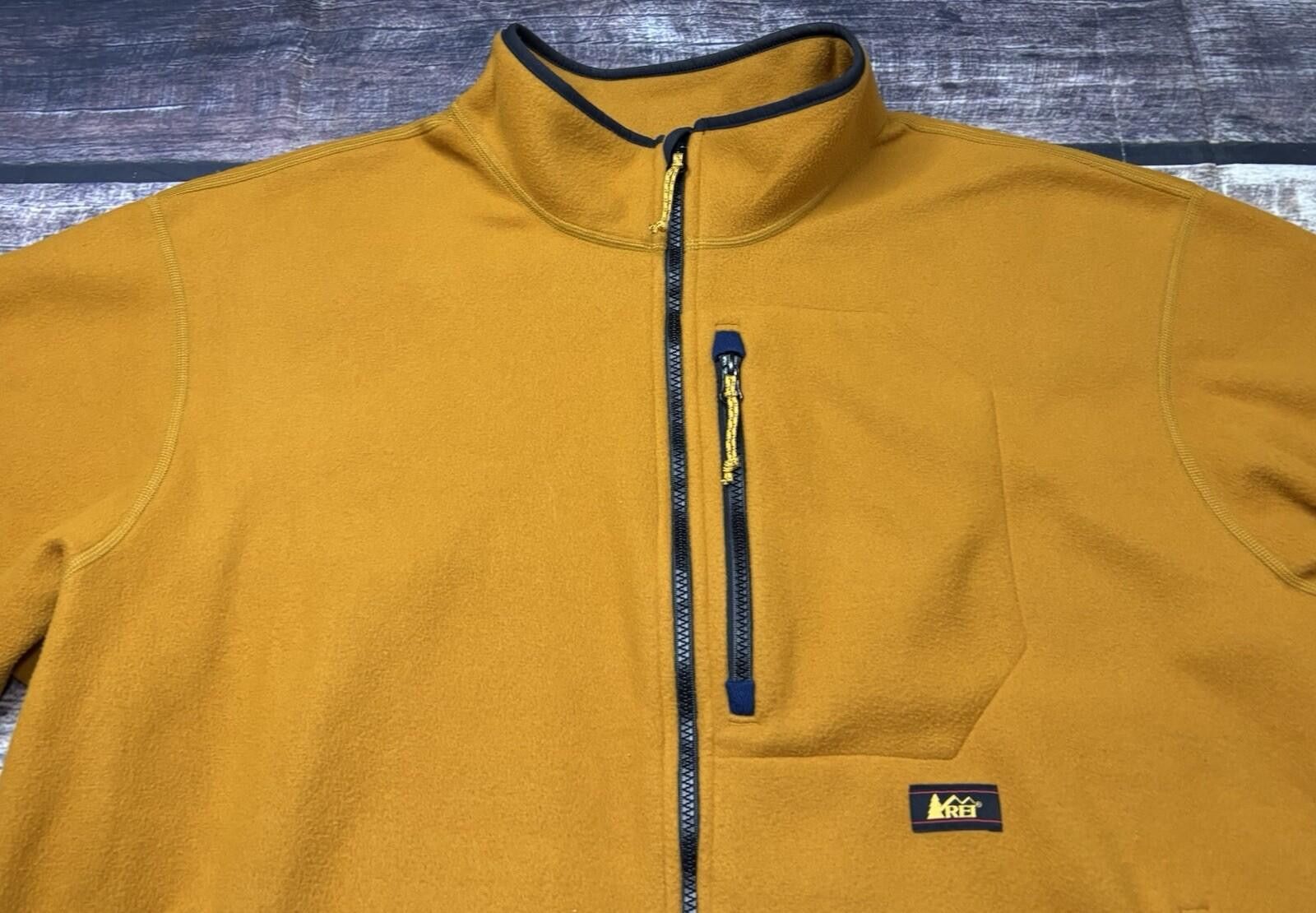 Other Rei Co-op Jacket Mens XL Polartec Fleece Full Zip Mustard Size US XL / EU 56 / 4 - 4 Thumbnail