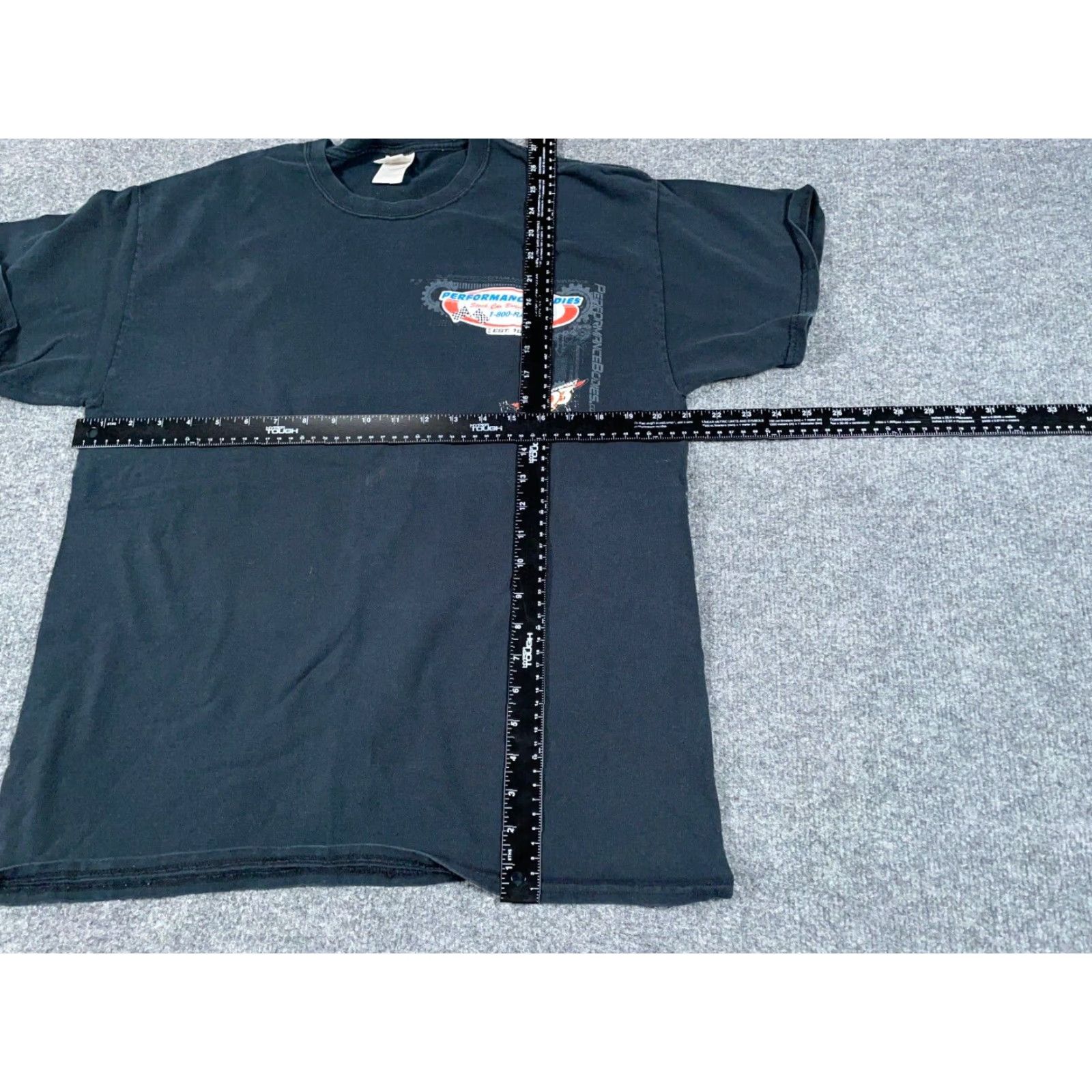 Gildan VINTAGE Gildan Stock Car Racing T-Shirt Adult Large Black Double Sided Graphic Tee 90s Mens Size US L / EU 52-54 / 3 - 6 Thumbnail