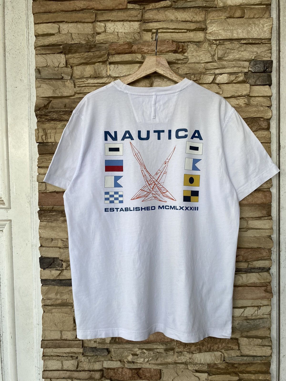 Nautica × Vintage Nautica Multi Logo Backhit Tees Size US L / EU 52-54 / 3 - 1 Thumbnail