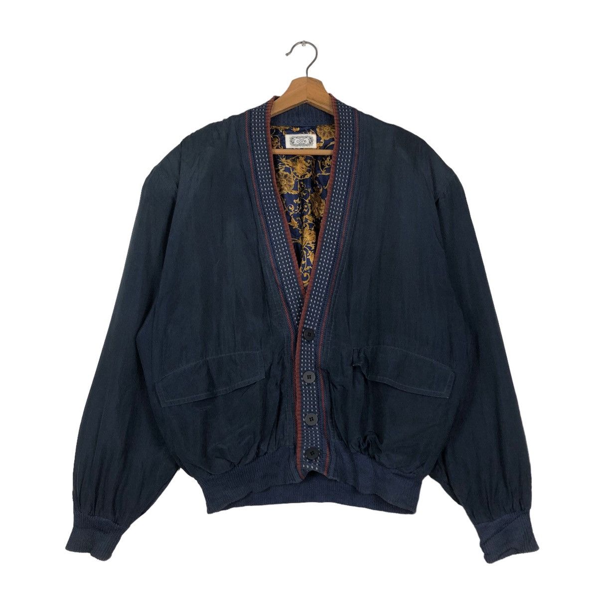 Japanese Brand 🔥Vtg Cropped Bomber Cardigan Jacket Uomo Core Issey Miyake Size US M / EU 48-50 / 2 - 1 Thumbnail