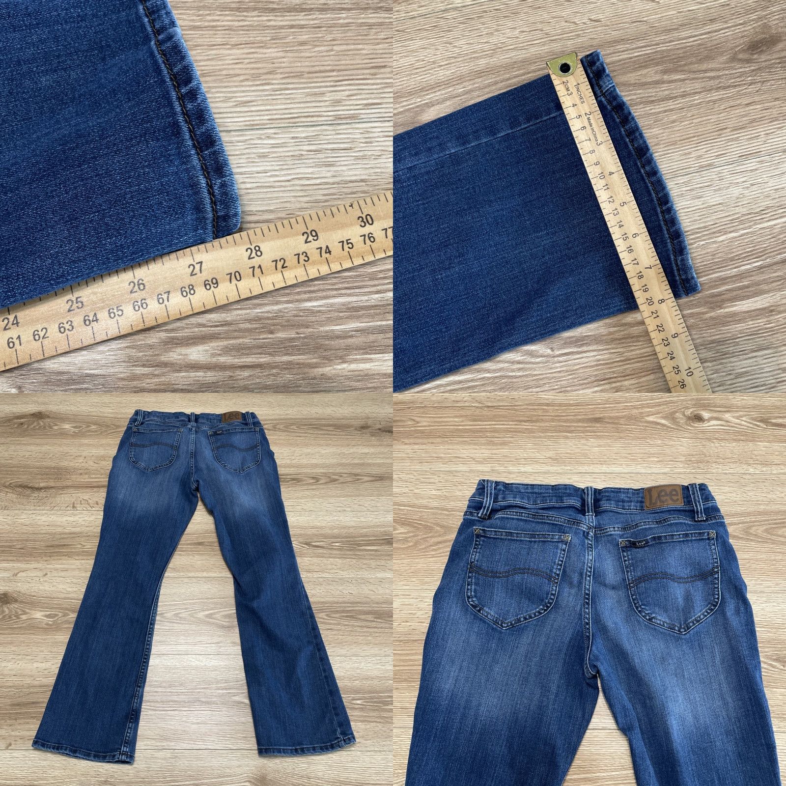 Lee VINTAGE Lee Women's Jeans Bootcut Mid Rise 8P Blue Denim Cotton Blend 80s, 90s, Casual Fits Size 30" / US 8 / IT 44 - 8 Thumbnail